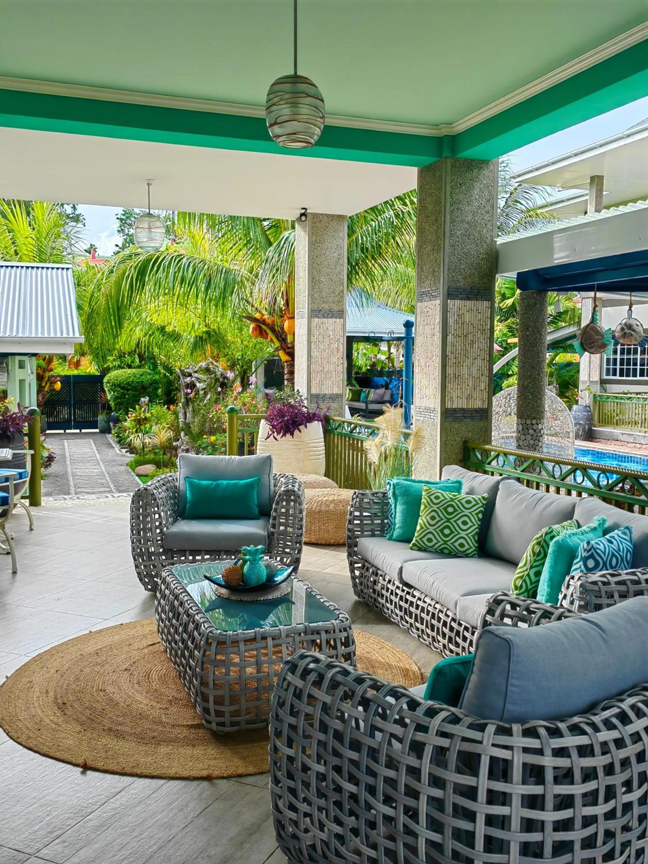 Seating area in Villa Charme de L'ile