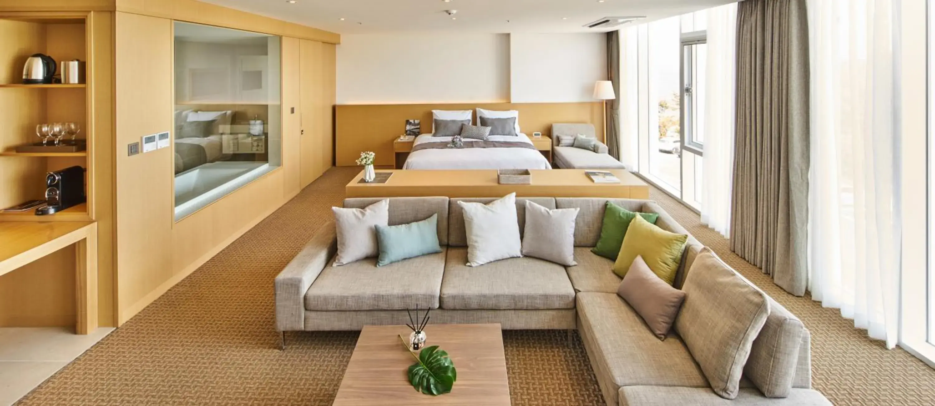 Bed in Naksan Beach Hotel Bed in Naksan Beach Hotel