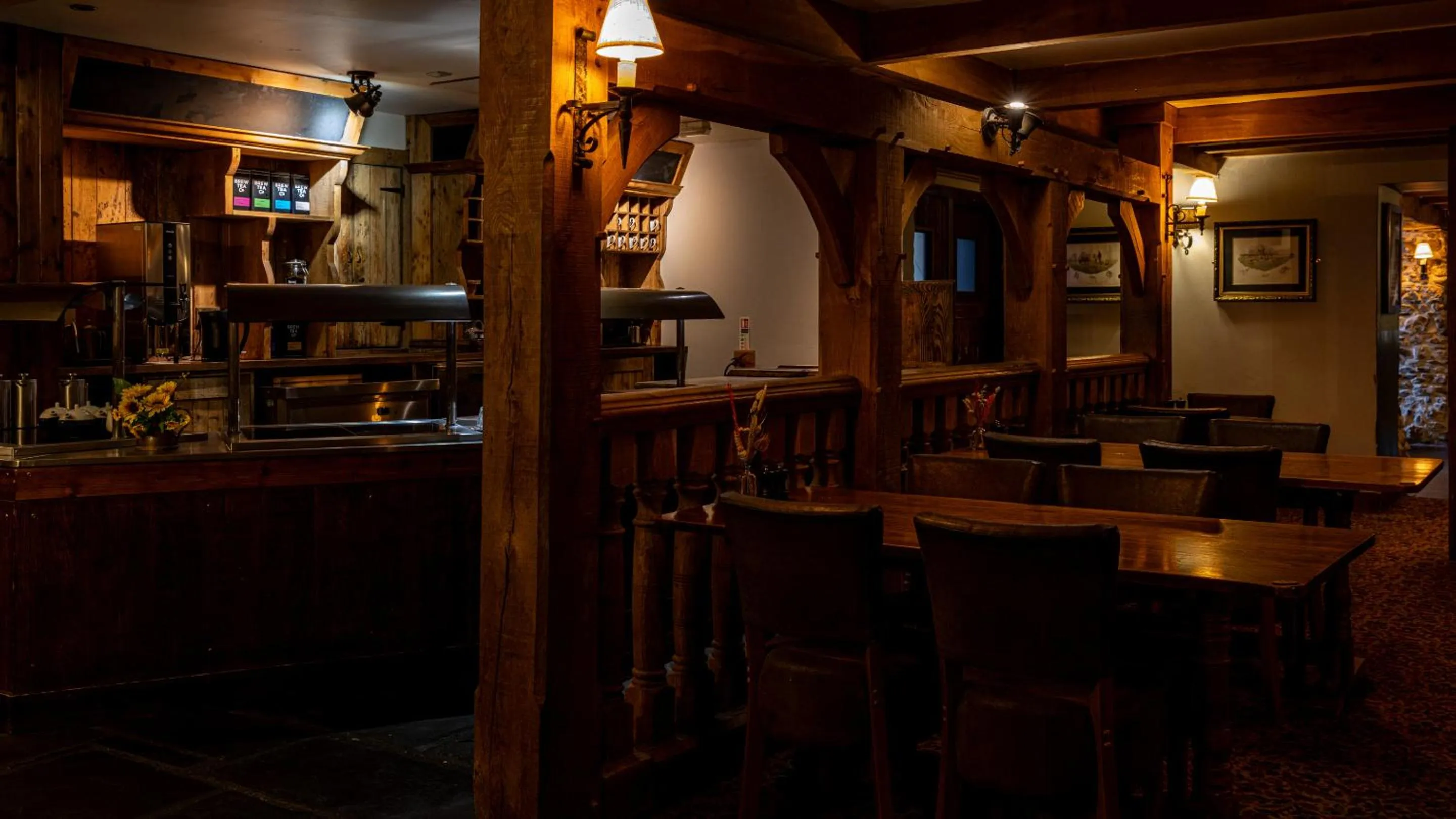 Dining area in Blue Ball Inn