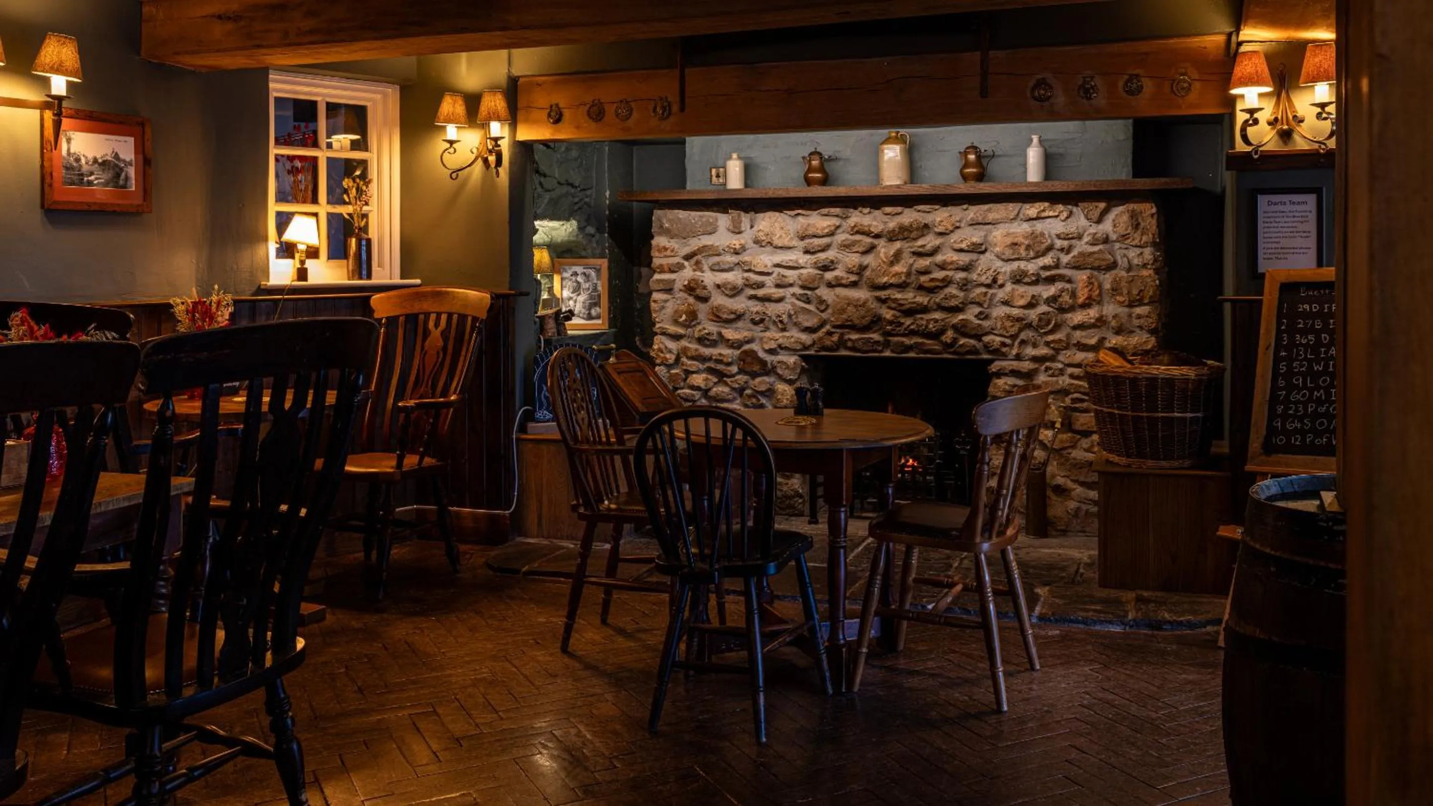 Dining area in Blue Ball Inn