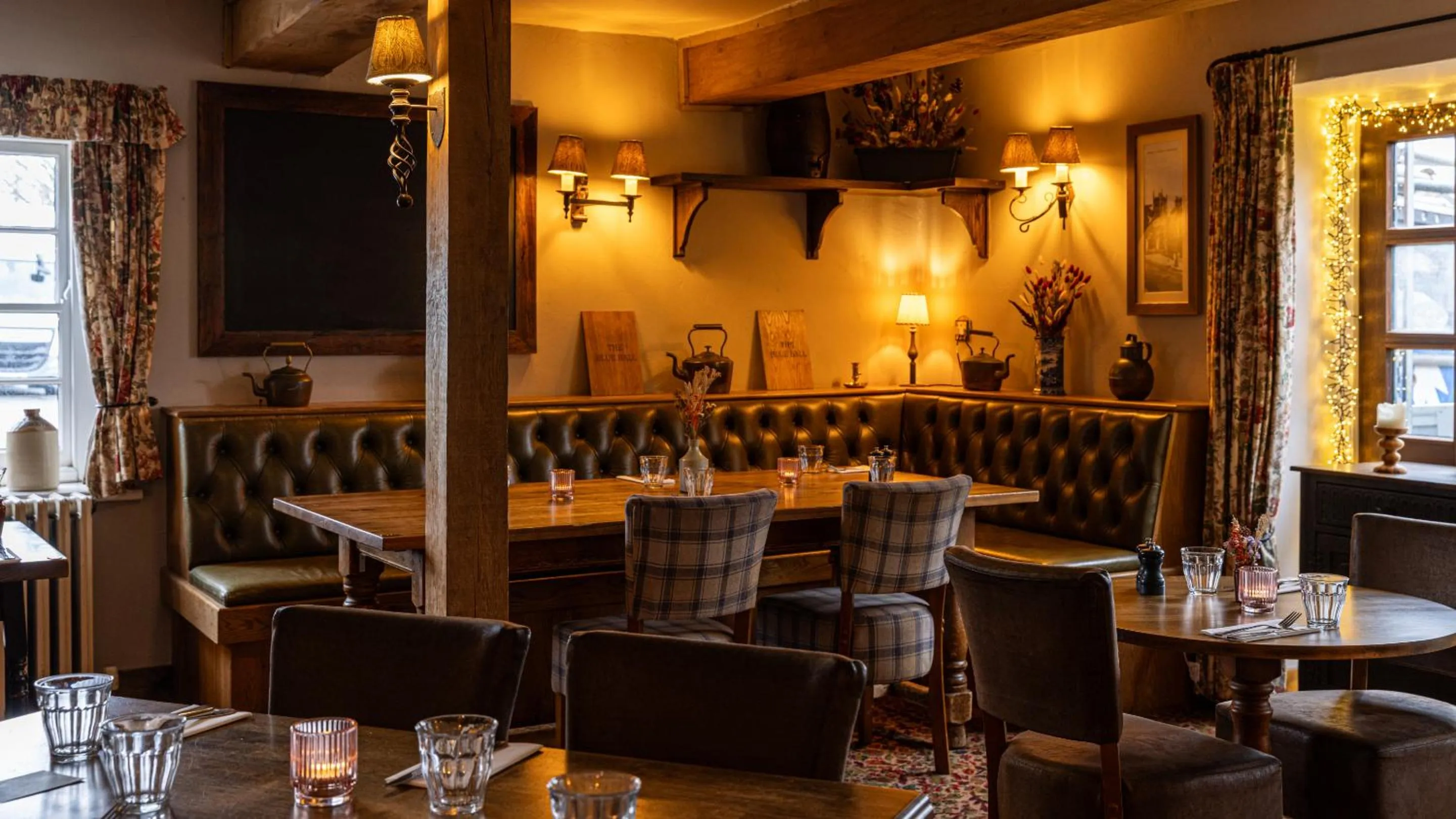 Dining area in Blue Ball Inn
