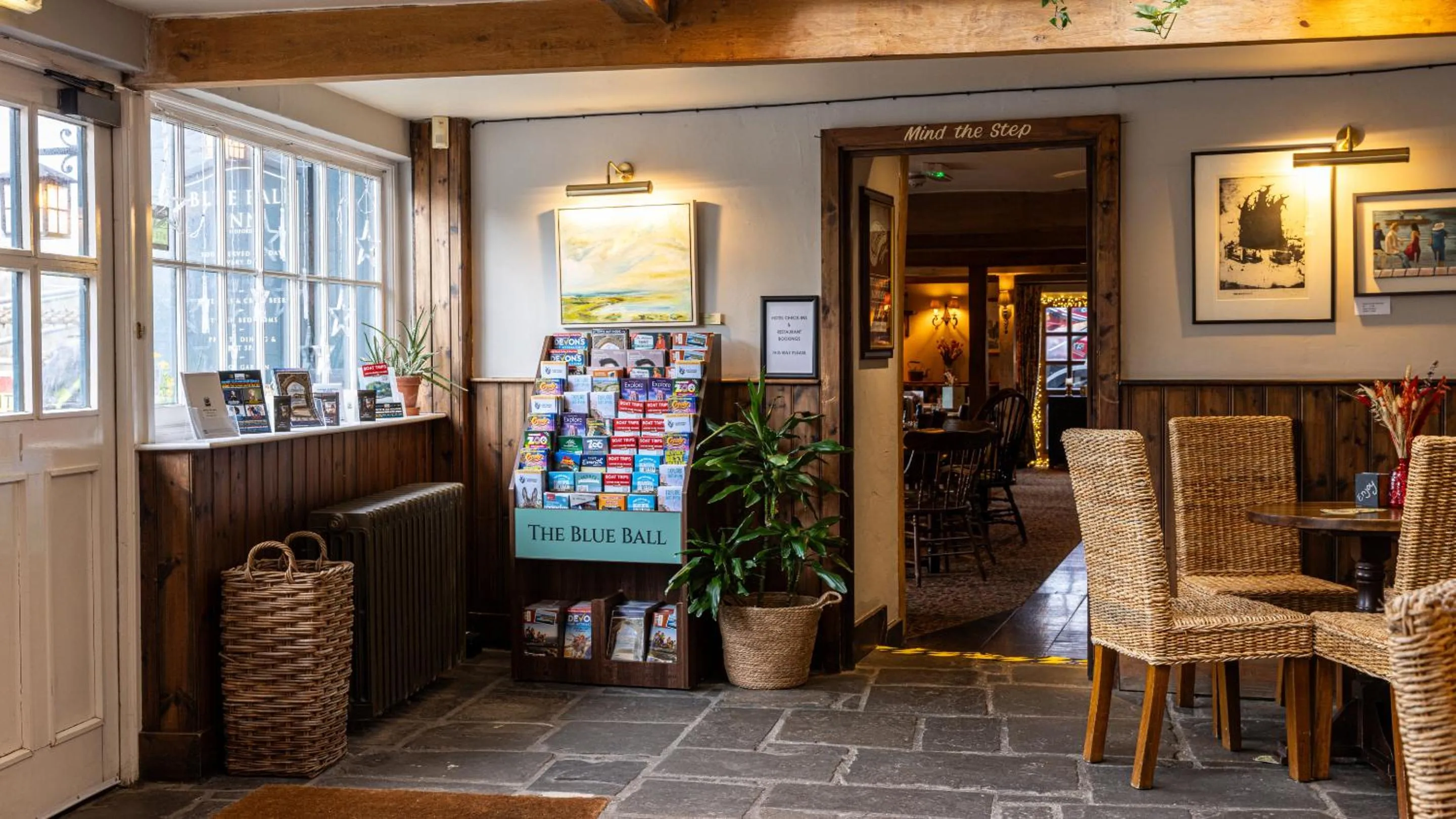 Dining area in Blue Ball Inn