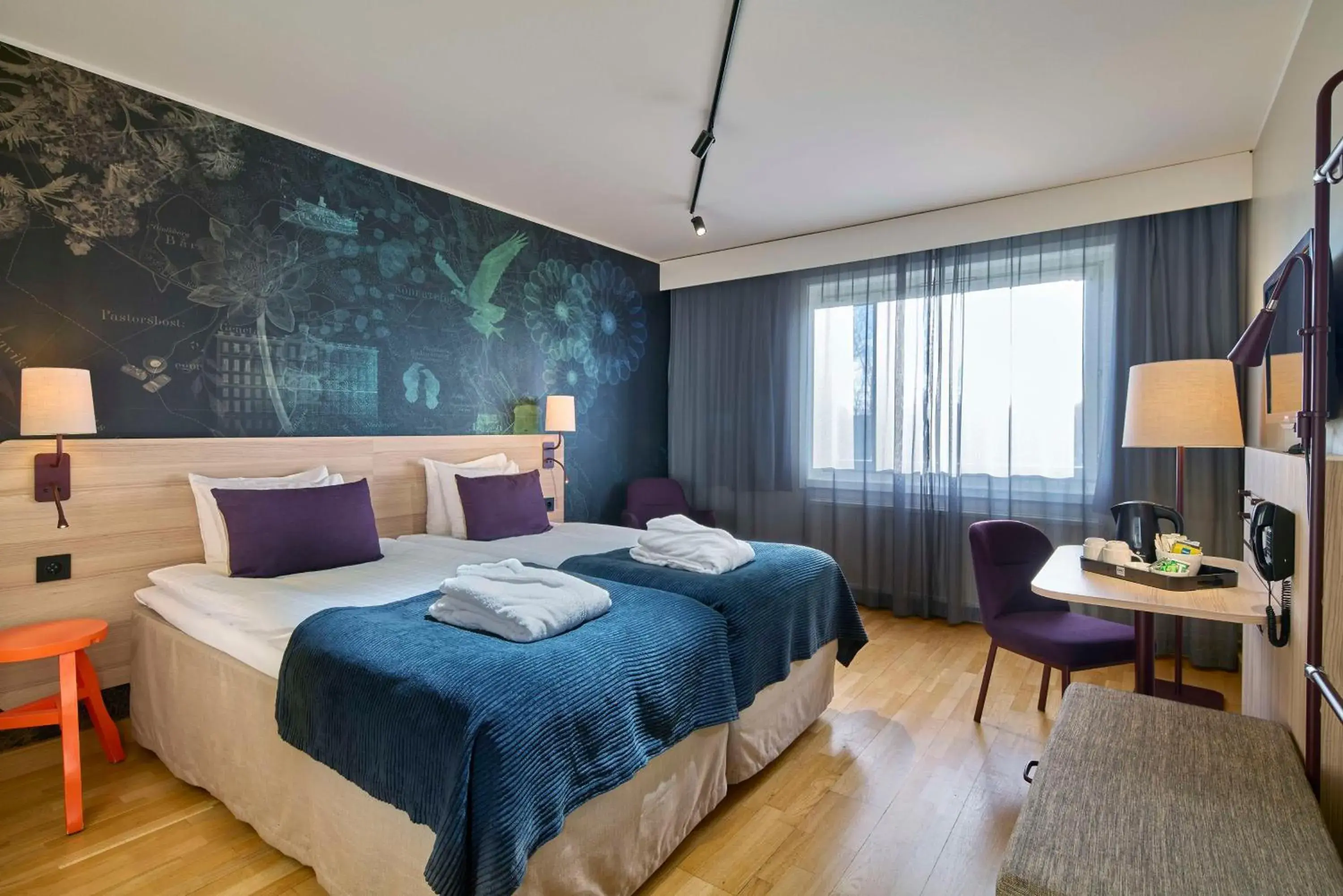 Bedroom, Bed in Scandic Södertälje Bedroom, Bed in Scandic Södertälje