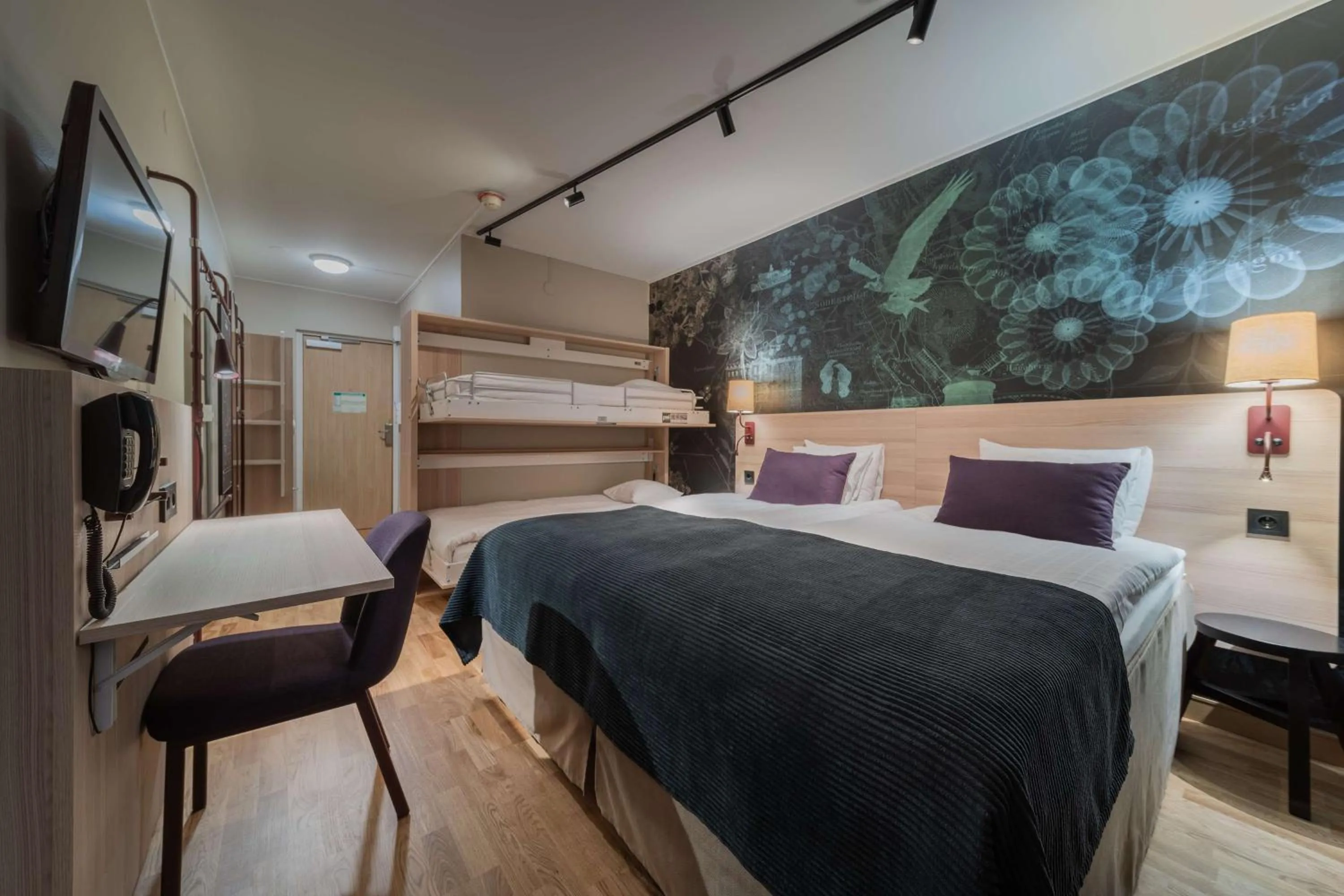 Bedroom, Bed in Scandic Södertälje