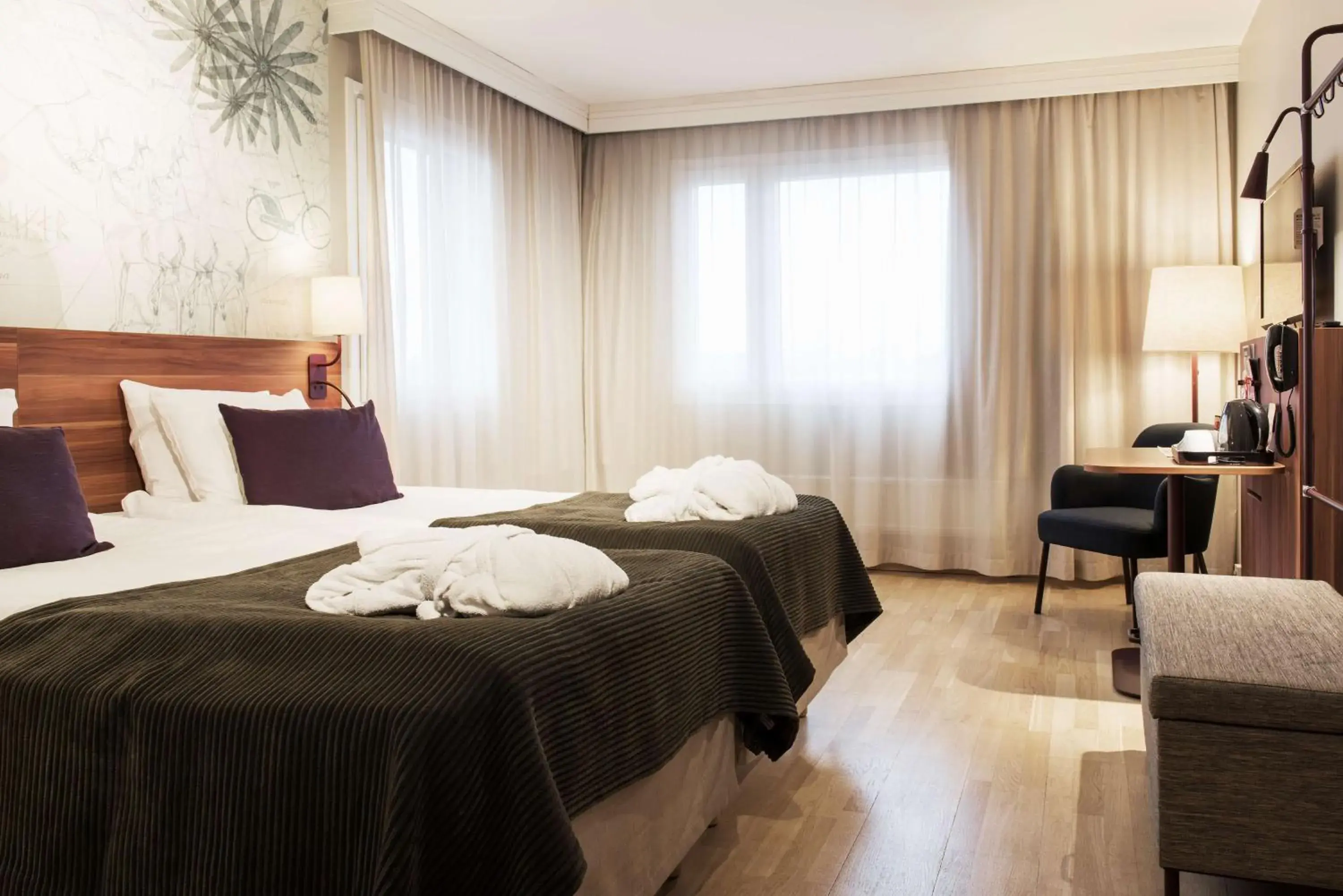 Bedroom, Bed in Scandic Södertälje Bedroom, Bed in Scandic Södertälje