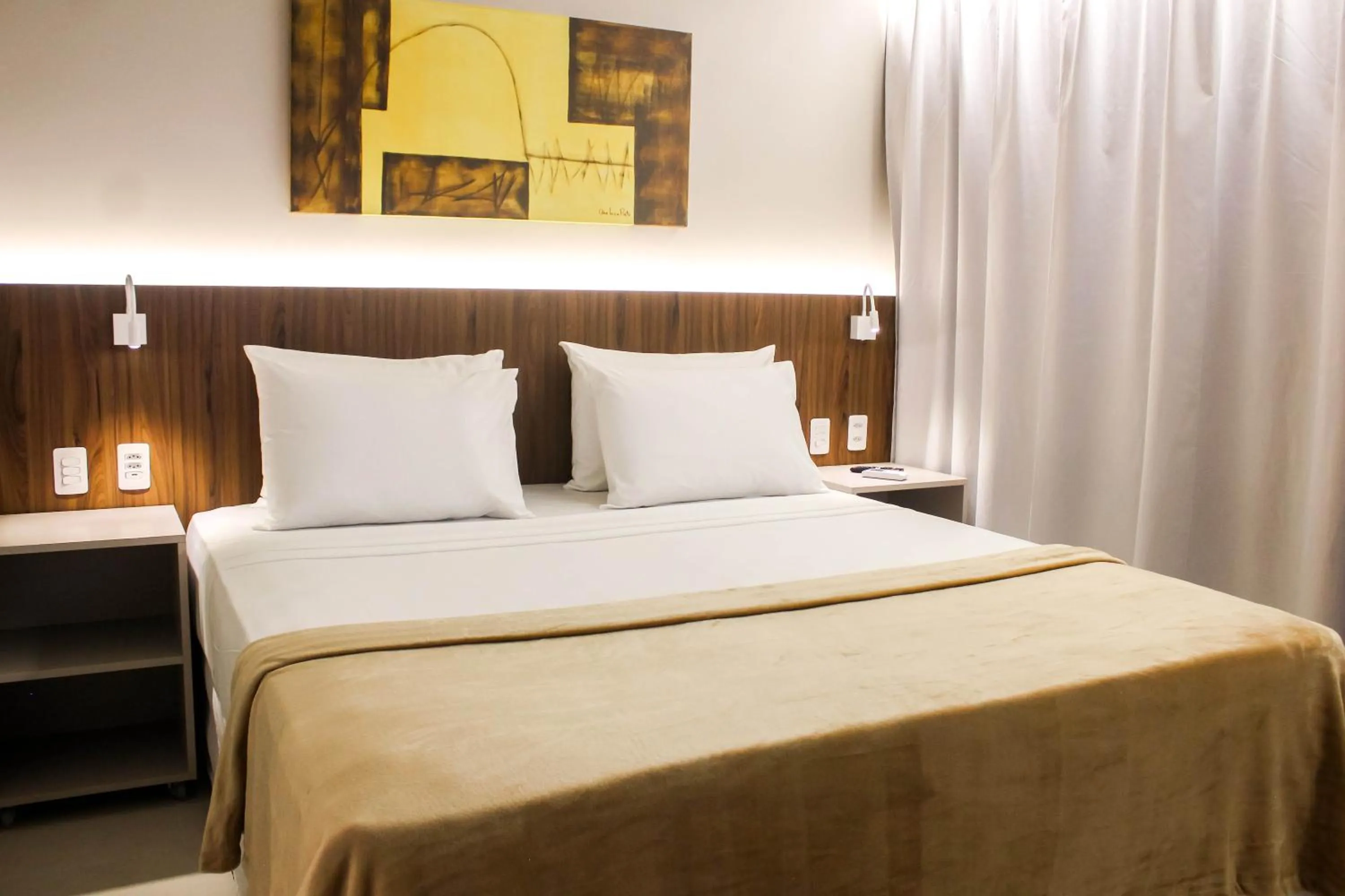 Bedroom, Bed in Smart Hotel João Pessoa