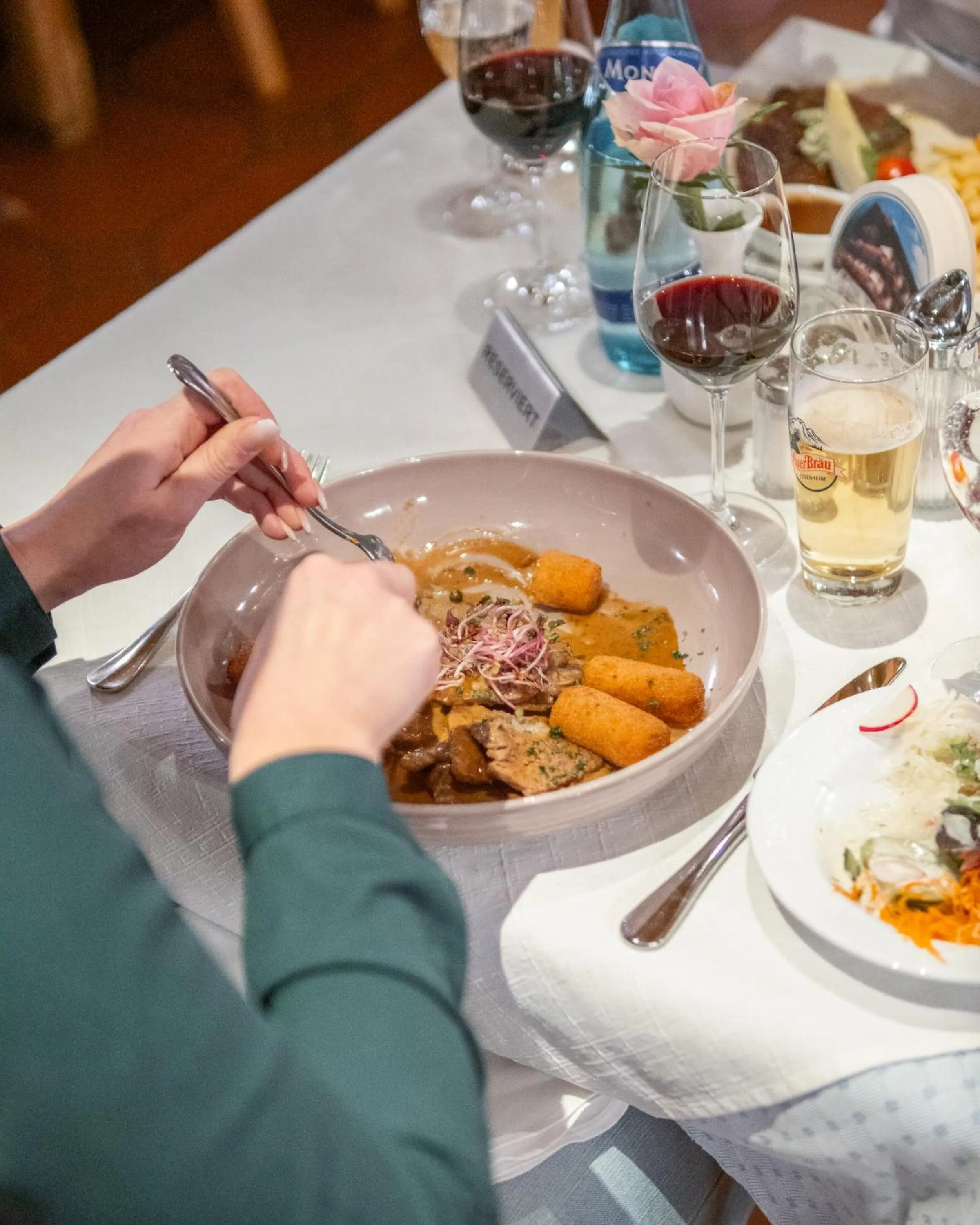 Food and drinks in Hotel Keindl