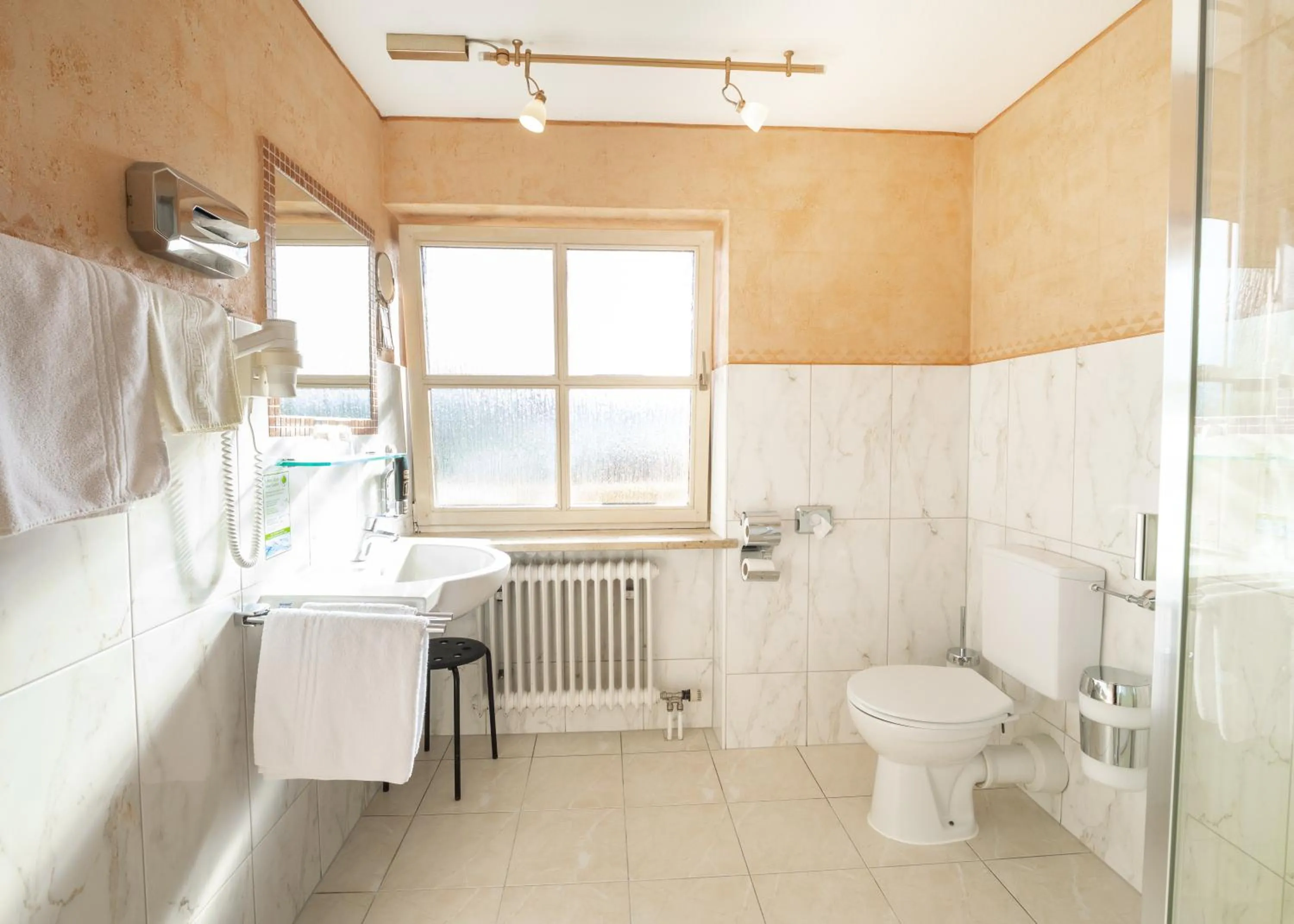 Shower in Hotel Keindl