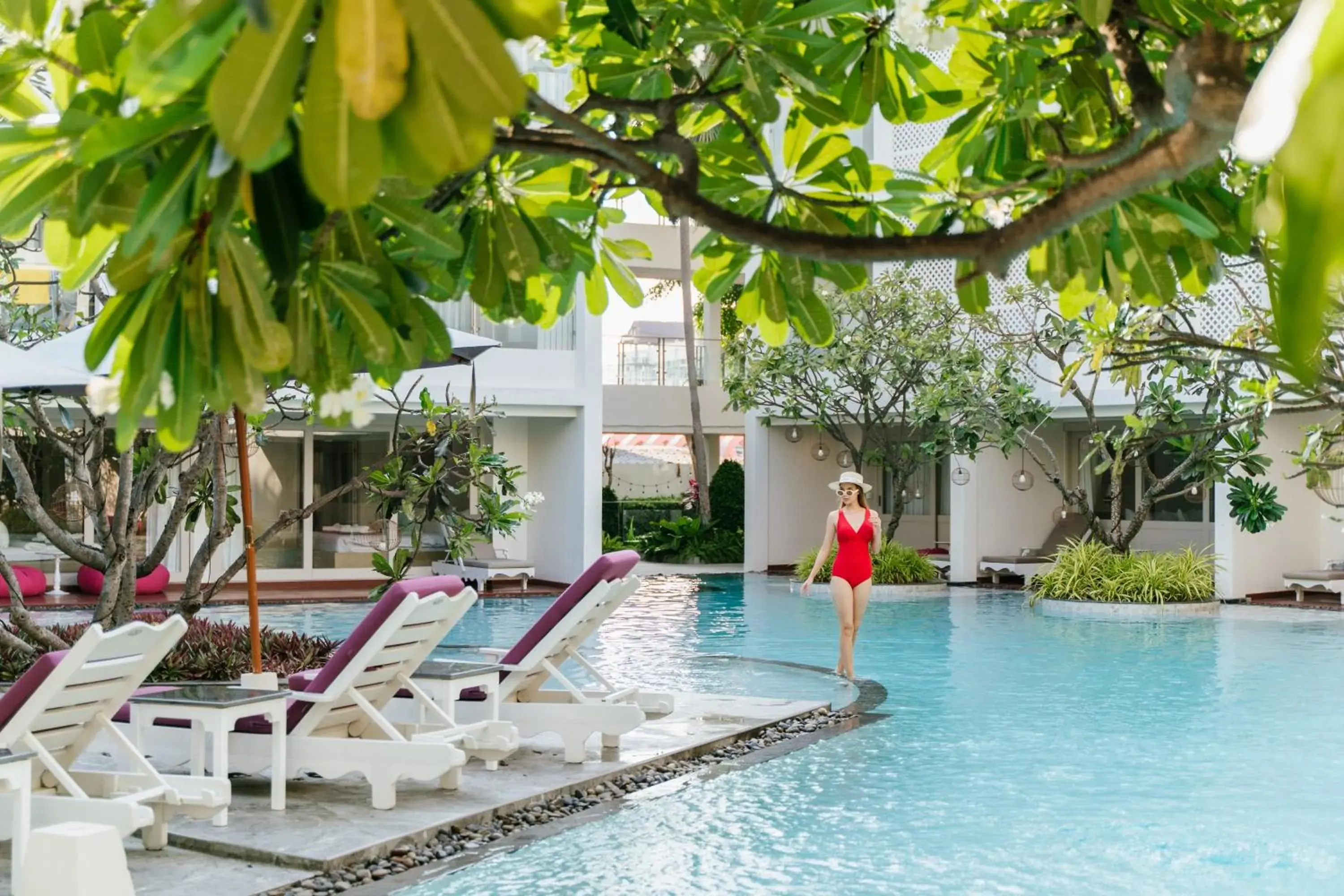 Pool view in The Sea Cret Hua Hin Pool view in The Sea Cret Hua Hin