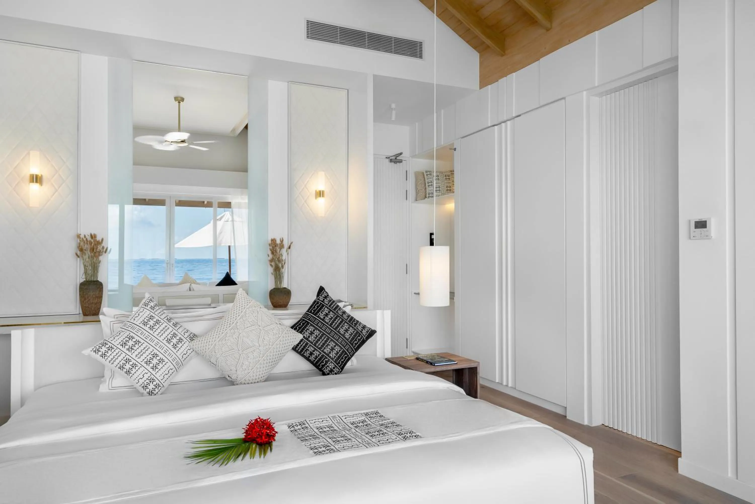 Bed in Bandos Maldives