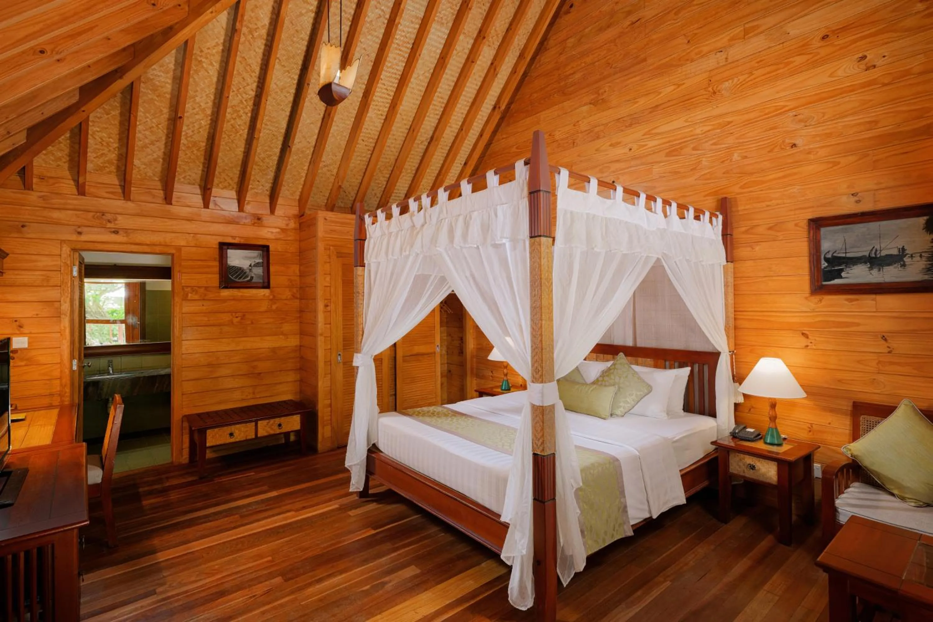 Bed in Bandos Maldives