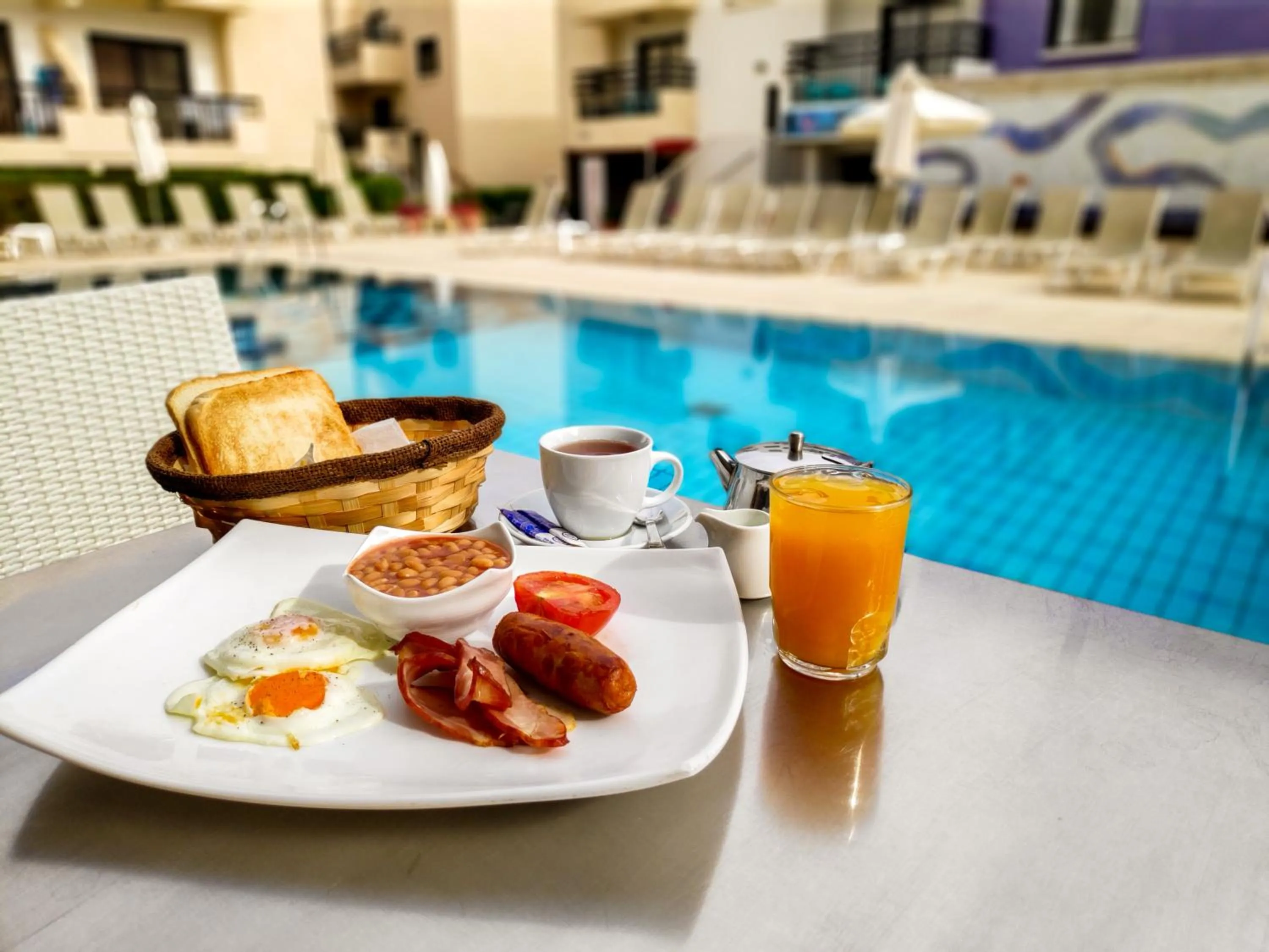 Swimming pool in Senator Hotel Apartments - Adults Only