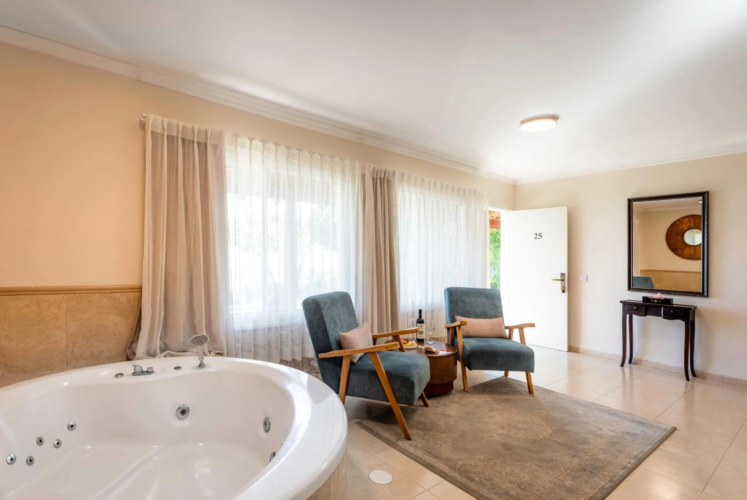 Seating area in Amirey Hagalil Boutique Hotel