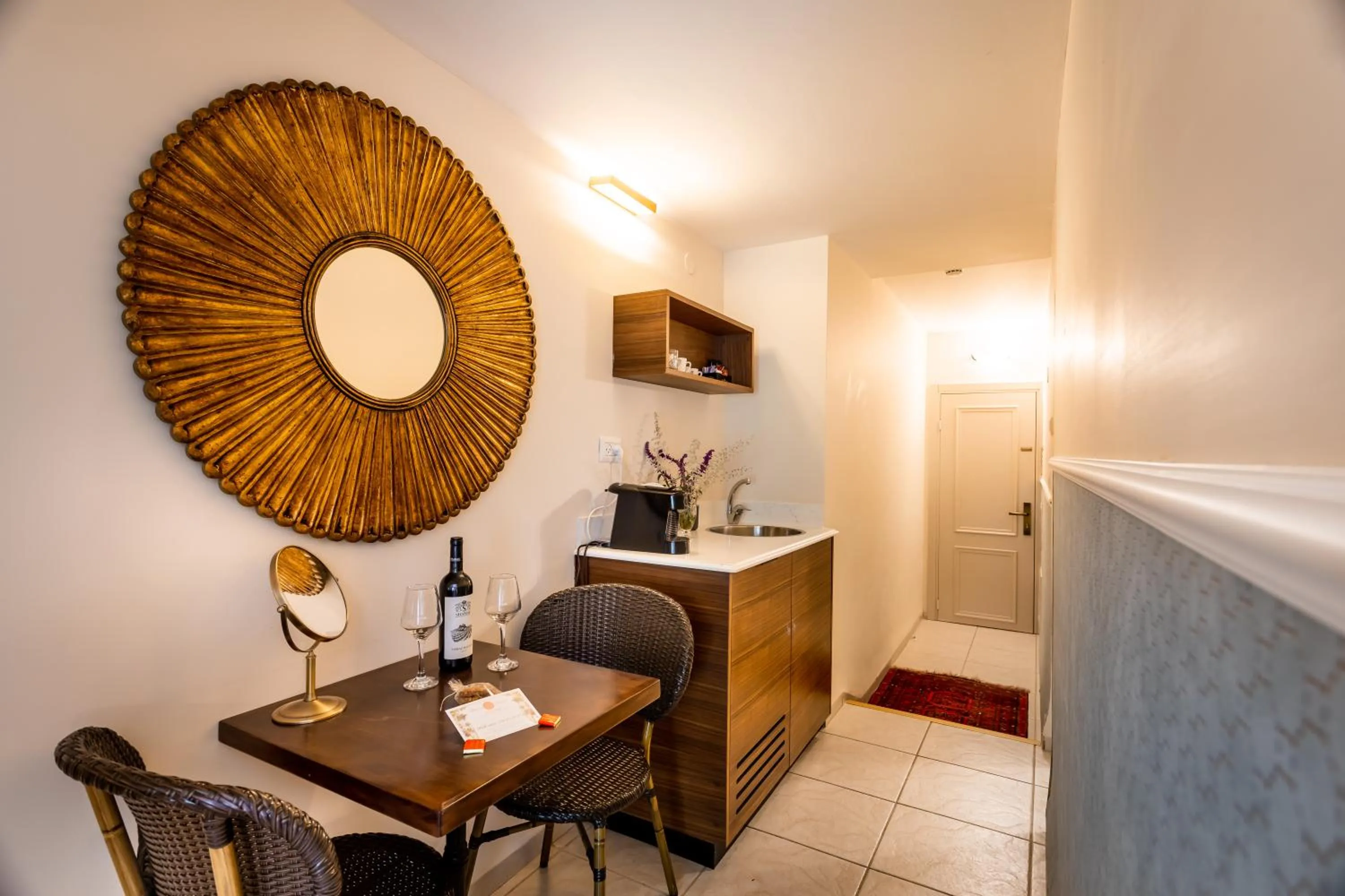 Kitchen or kitchenette, Bed in Amirey Hagalil Boutique Hotel