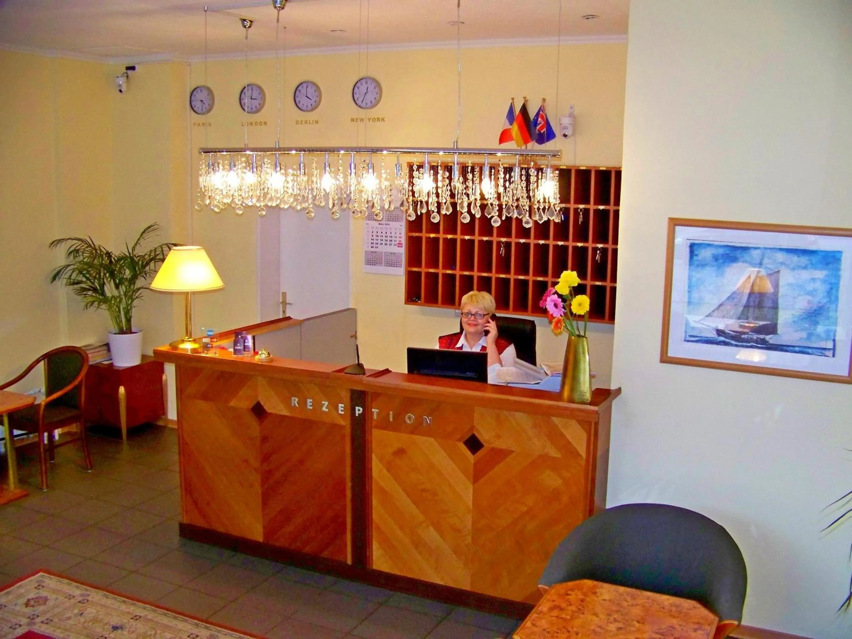 Lobby or reception in Hotel Amadeus Central