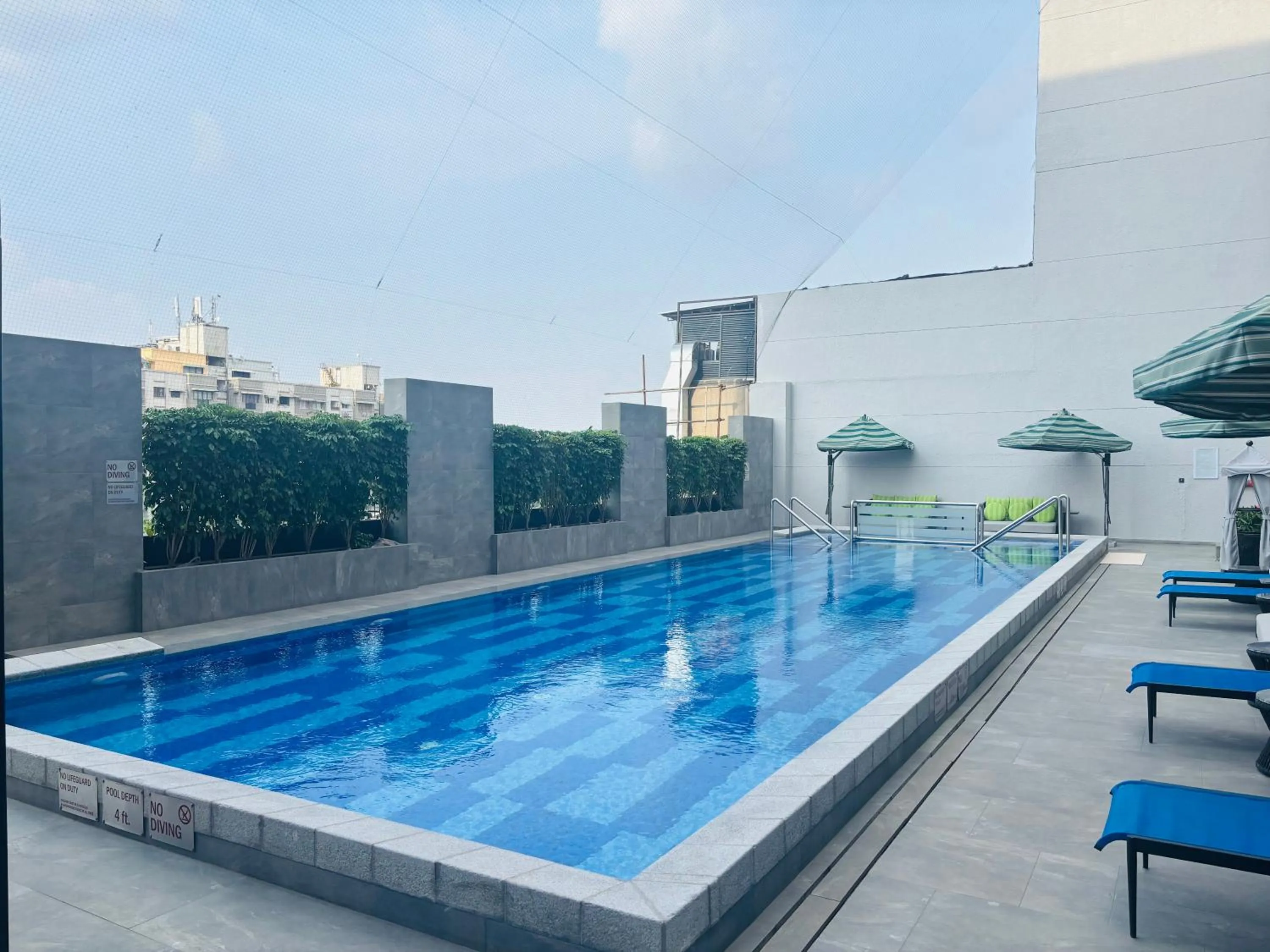 Pool view in Le Meridien Ahmedabad