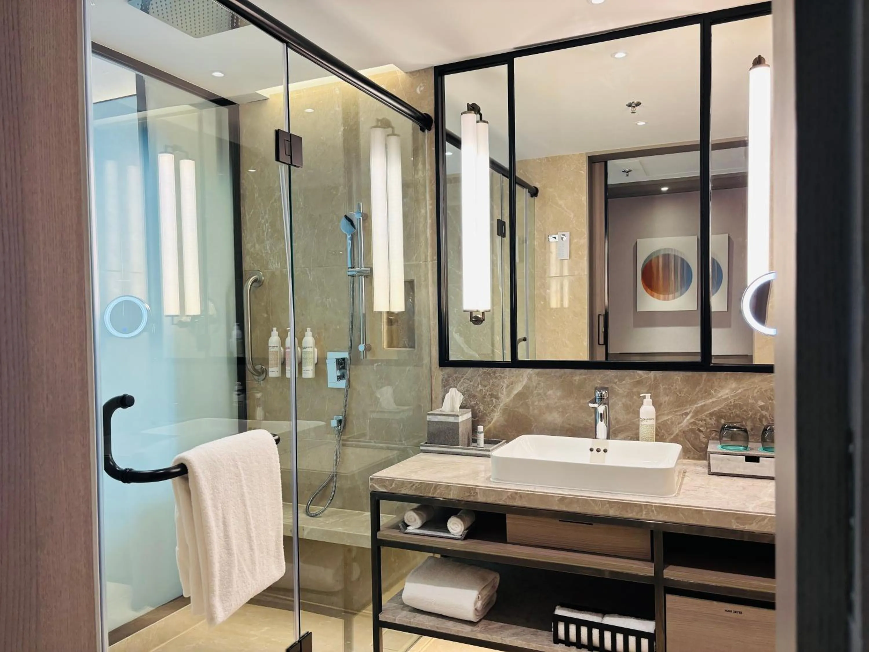 Bathroom in Le Meridien Ahmedabad