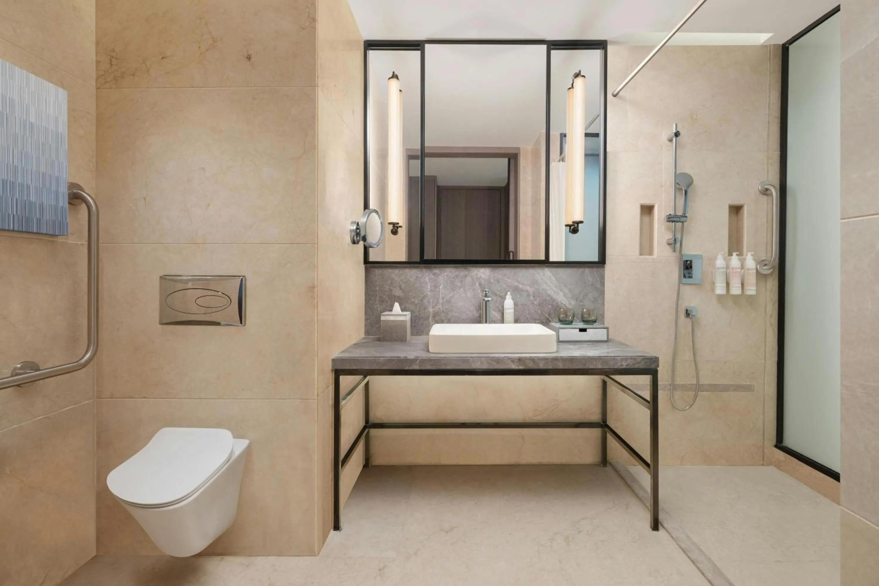 Bathroom in Le Meridien Ahmedabad