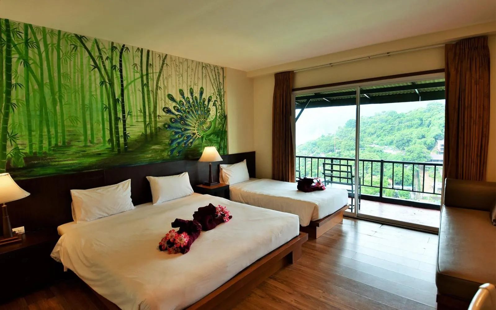 Balcony/Terrace, Bed in Phi Phi Arboreal Resort