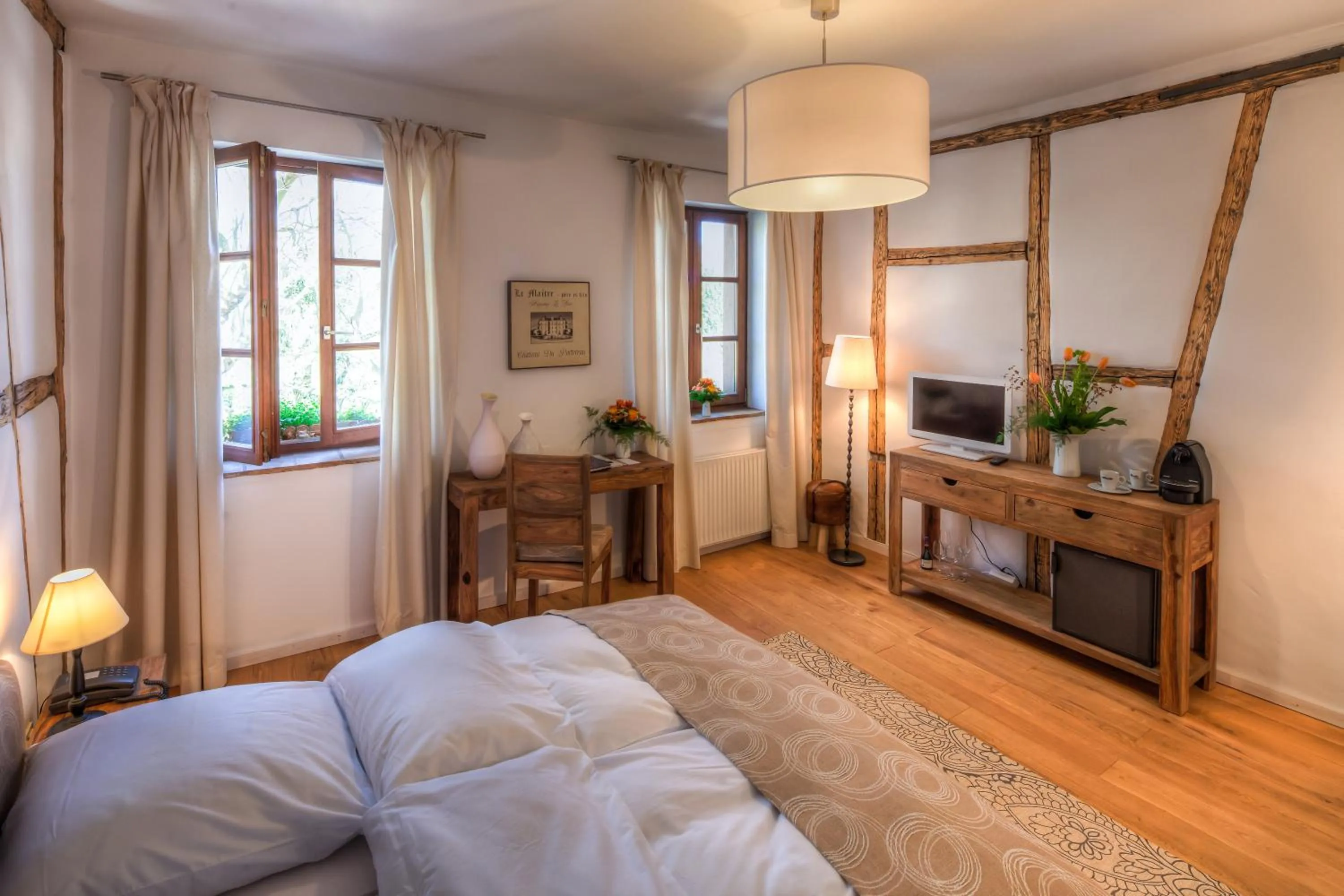 Decorative detail, Bed in Landhaus Diedert