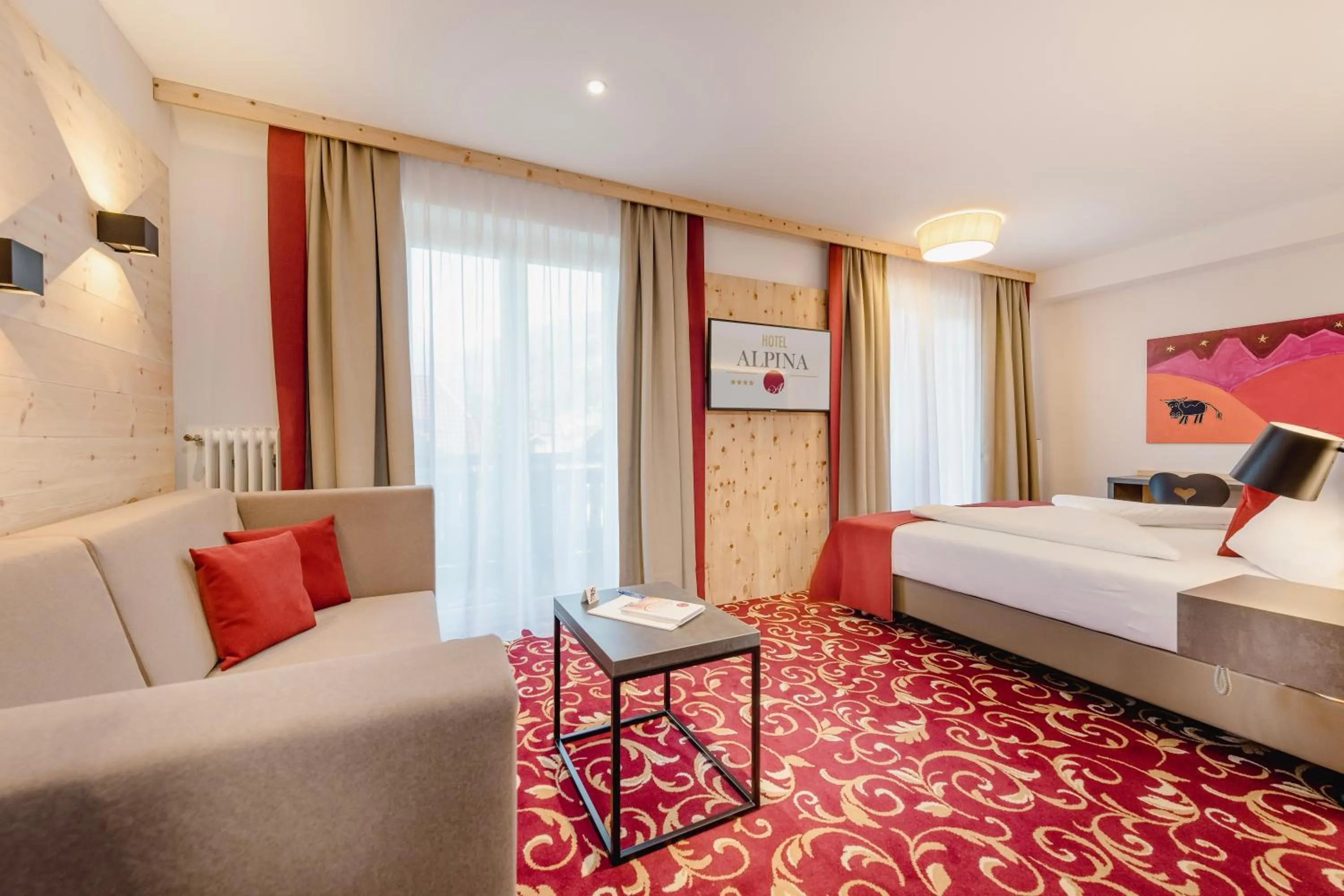 Bed in Hotel Alpina - Thermenhotels Gastein