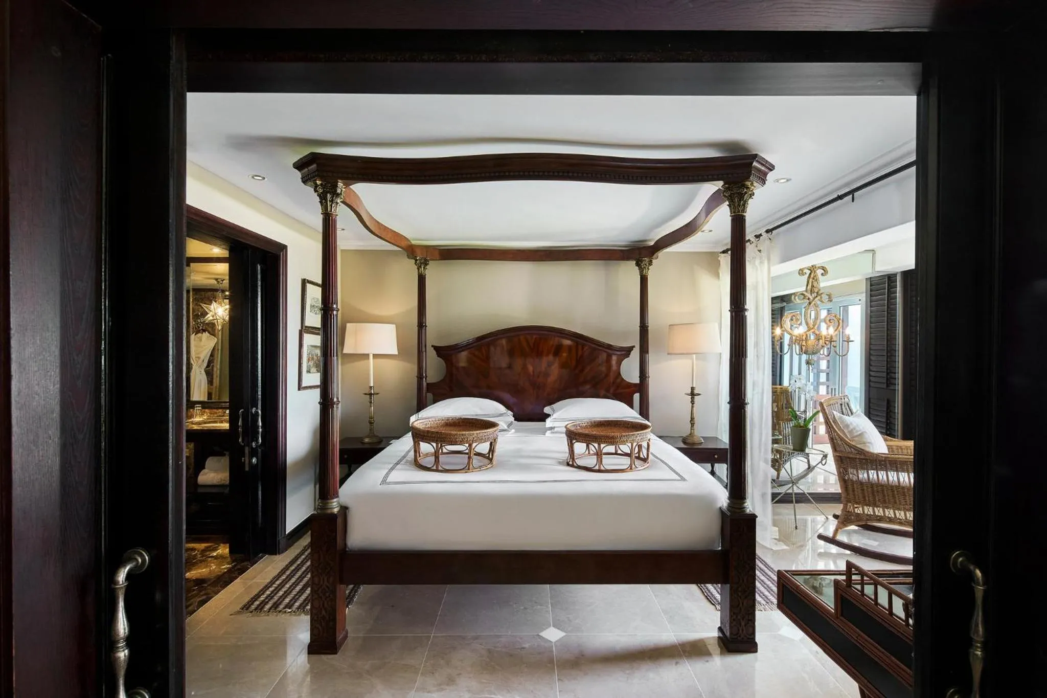 Photo of the whole room, Bed in The Oyster Box