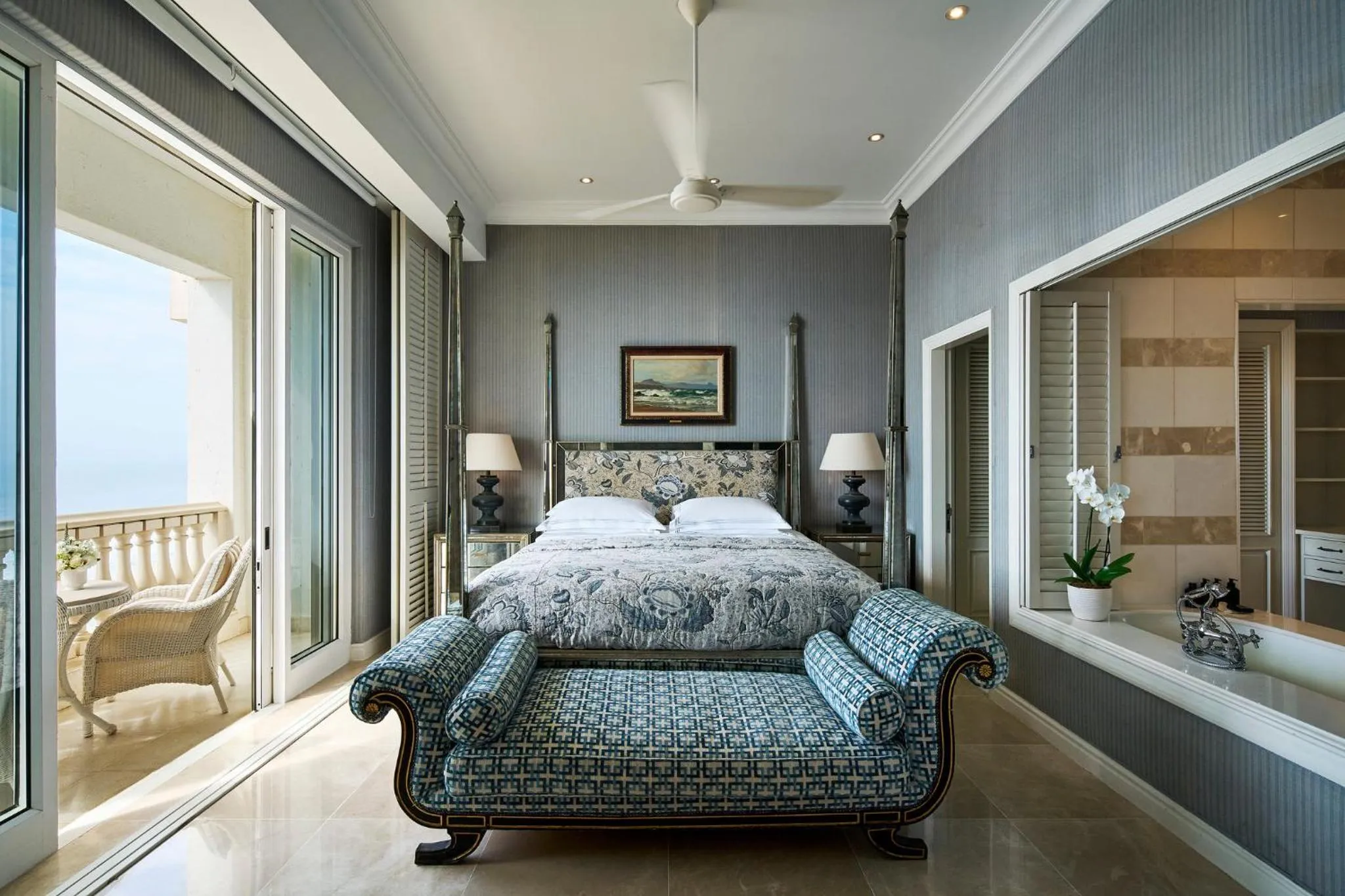 Photo of the whole room, Bed in The Oyster Box