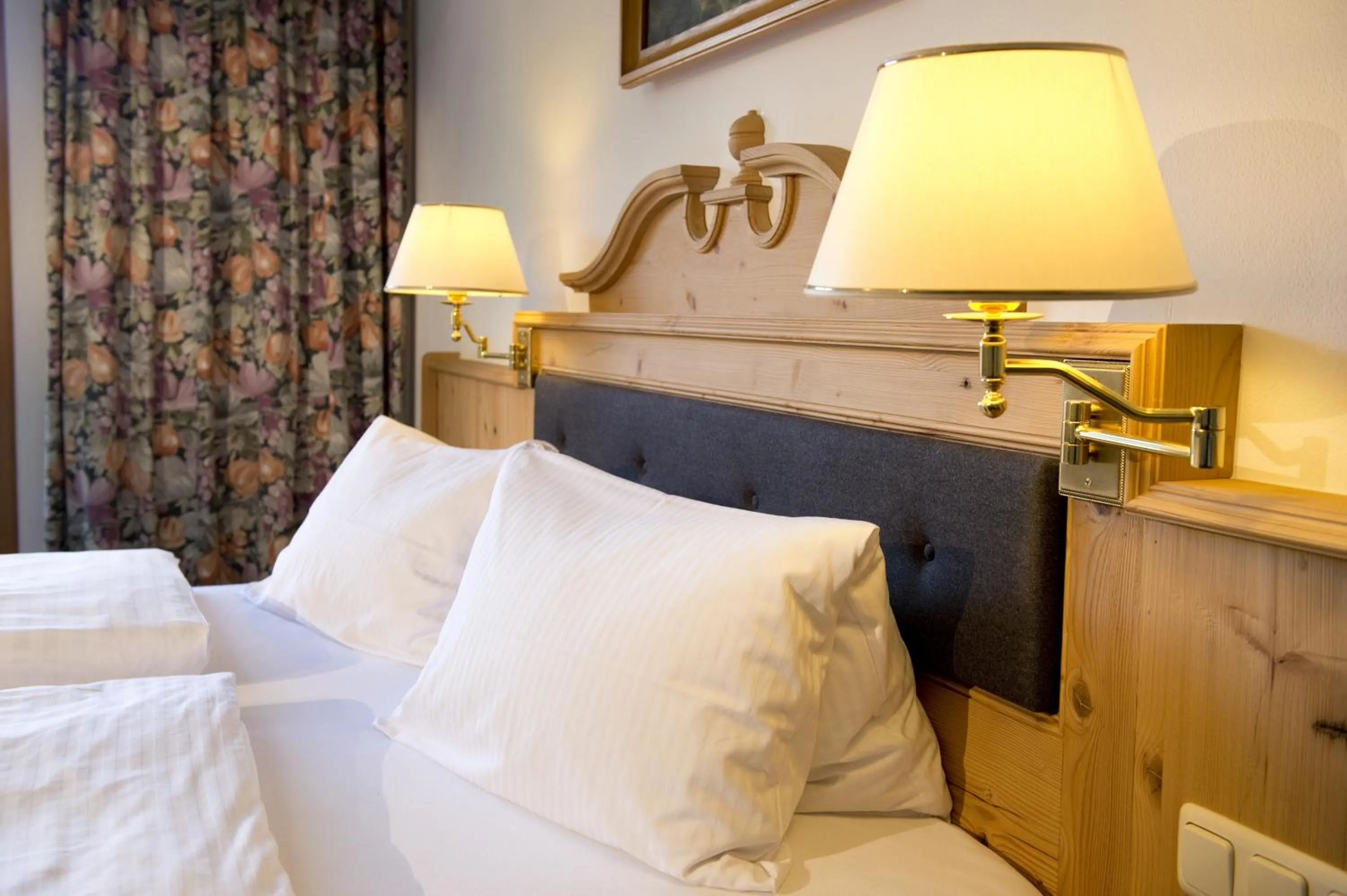 Bed in Hotel Wiesenegg