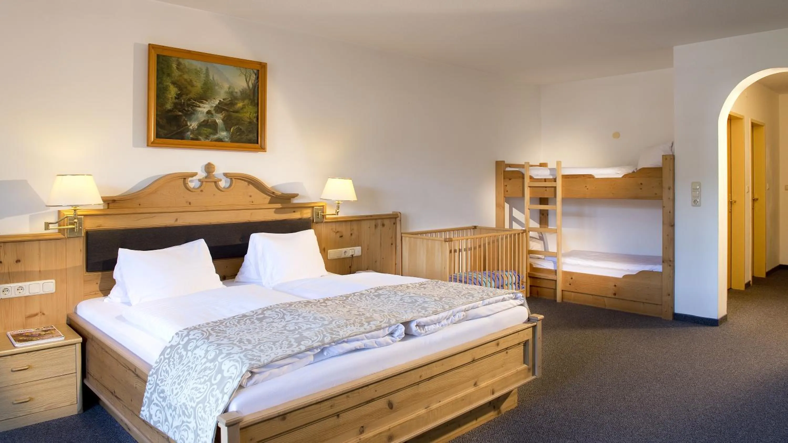 Bed in Hotel Wiesenegg