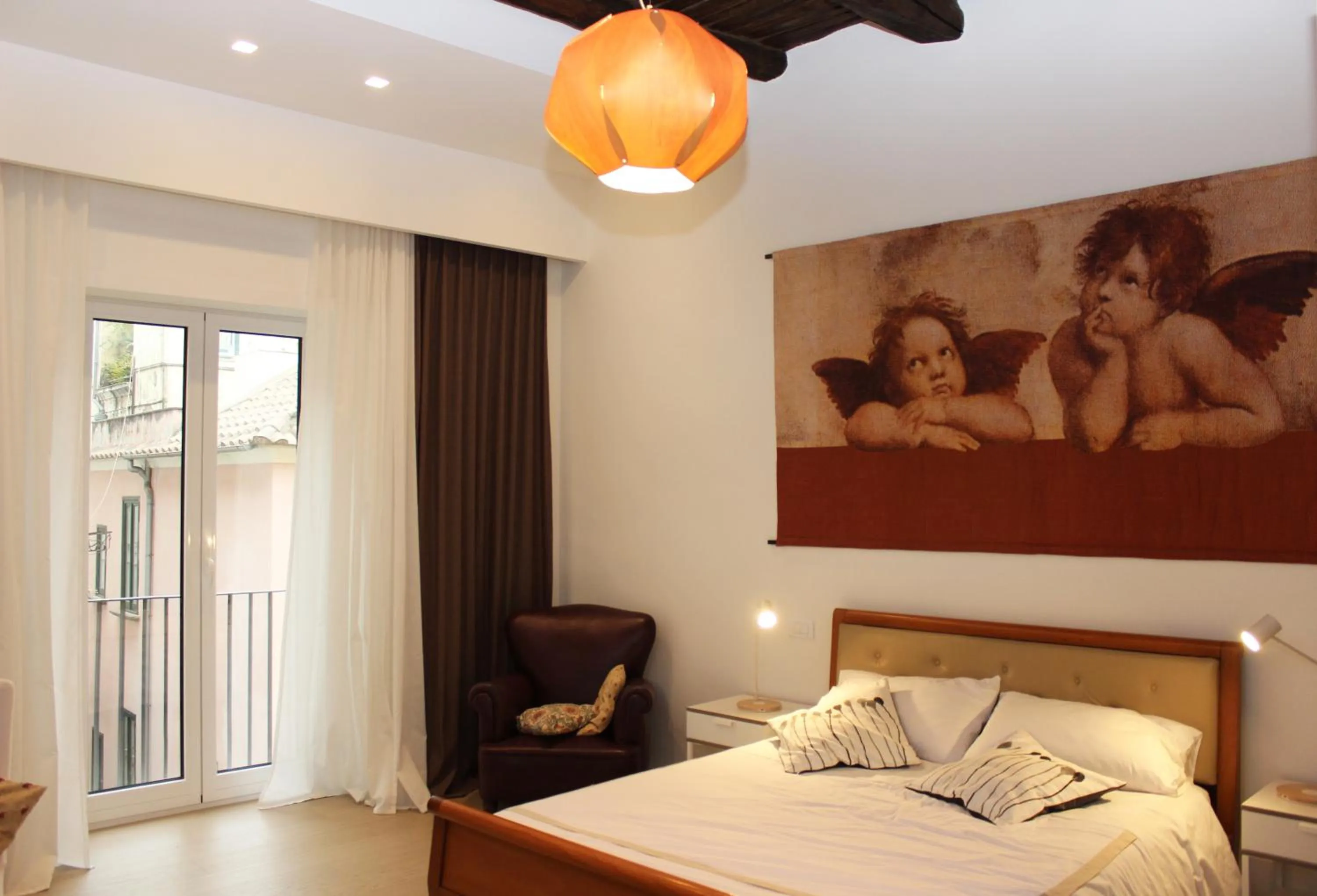 Balcony/Terrace, Bed in B&B Katerine