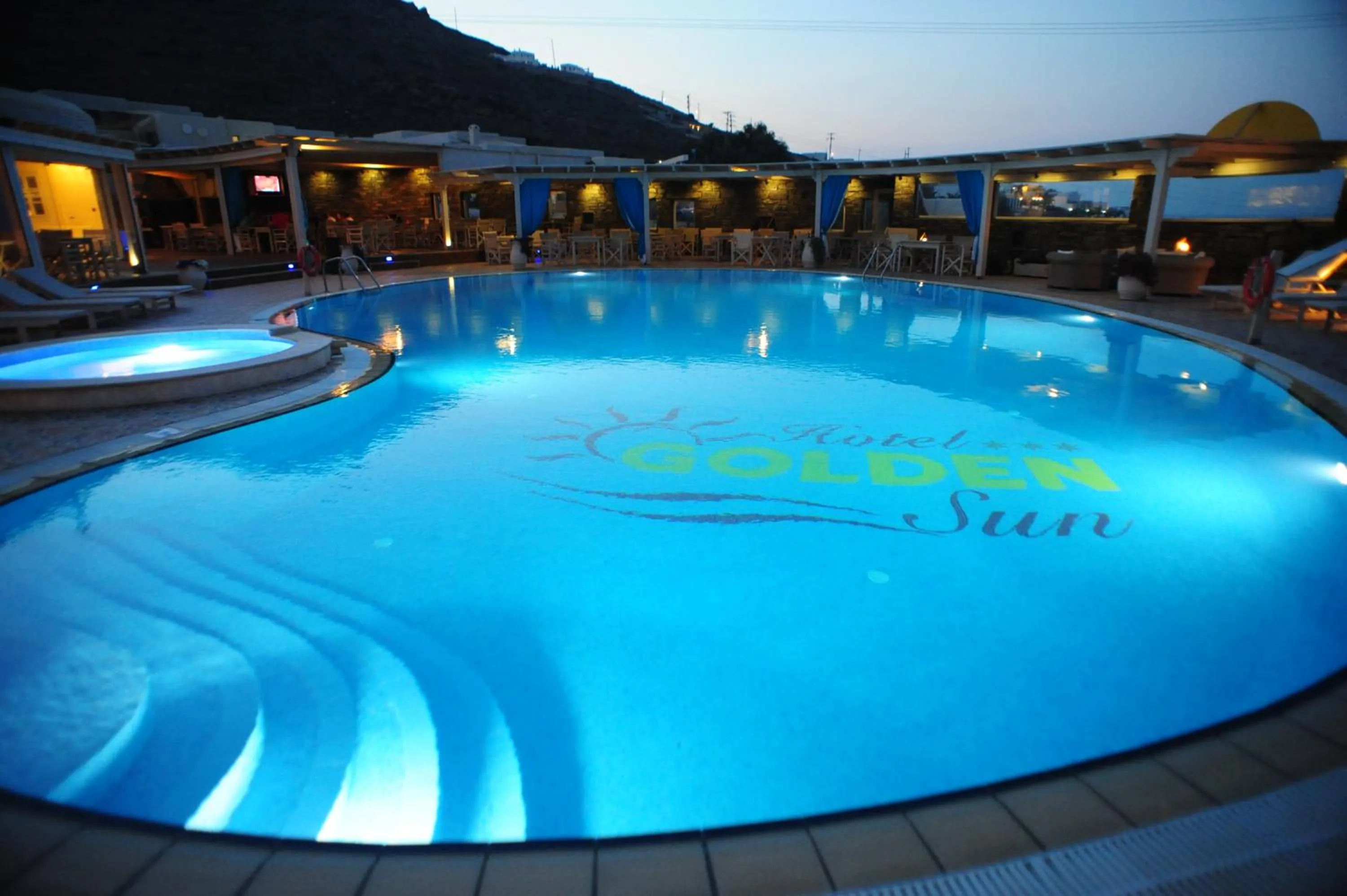 Swimming pool in Golden Sun Hotel