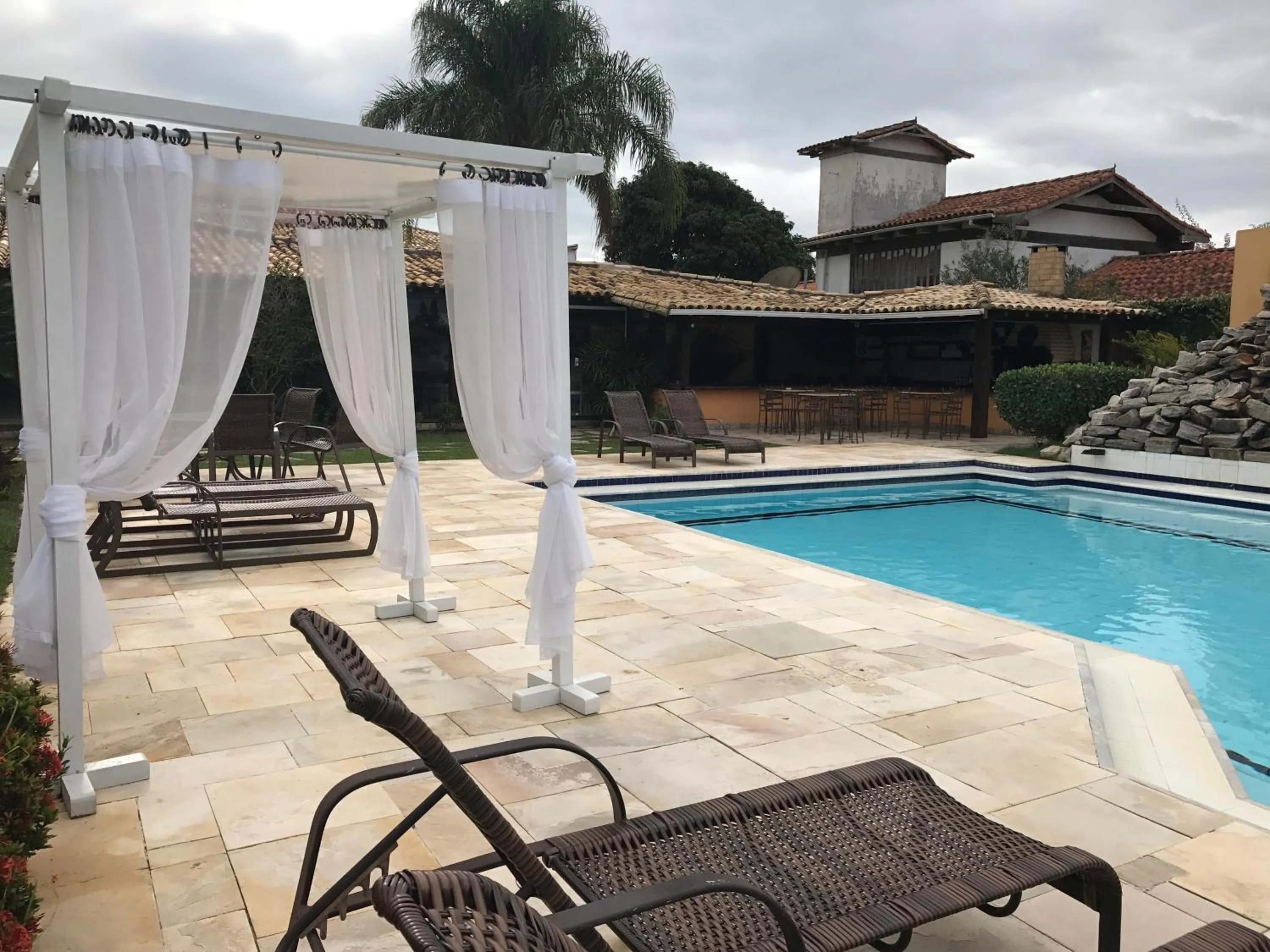 Pool view in Pousada Casa do Catavento
