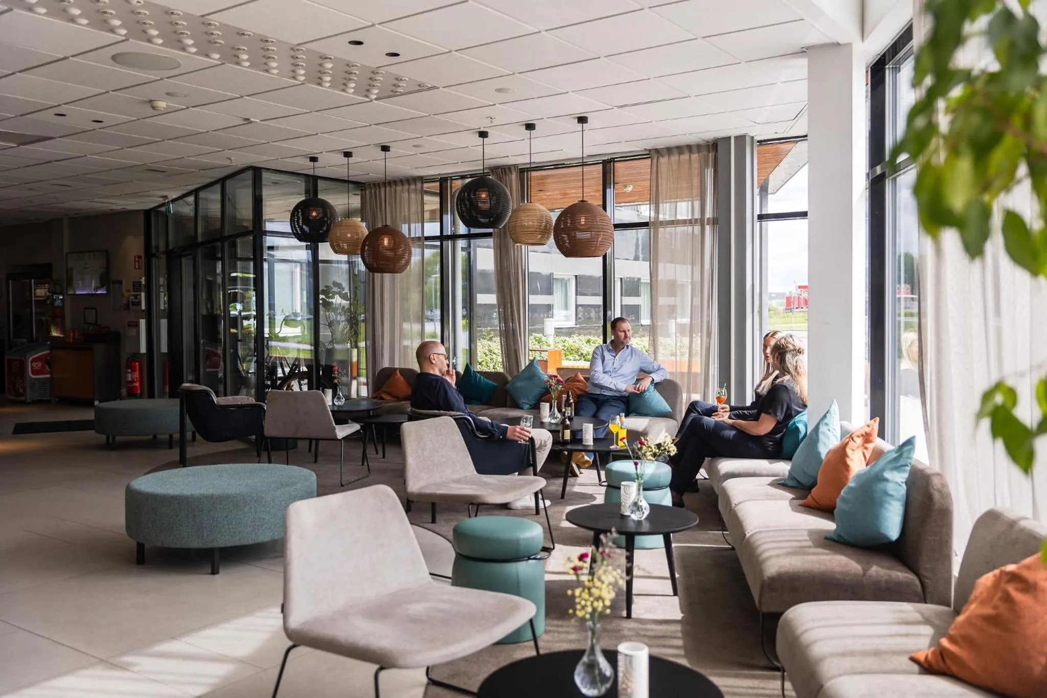 Lounge or bar in ArenaHotellet i Uppsala