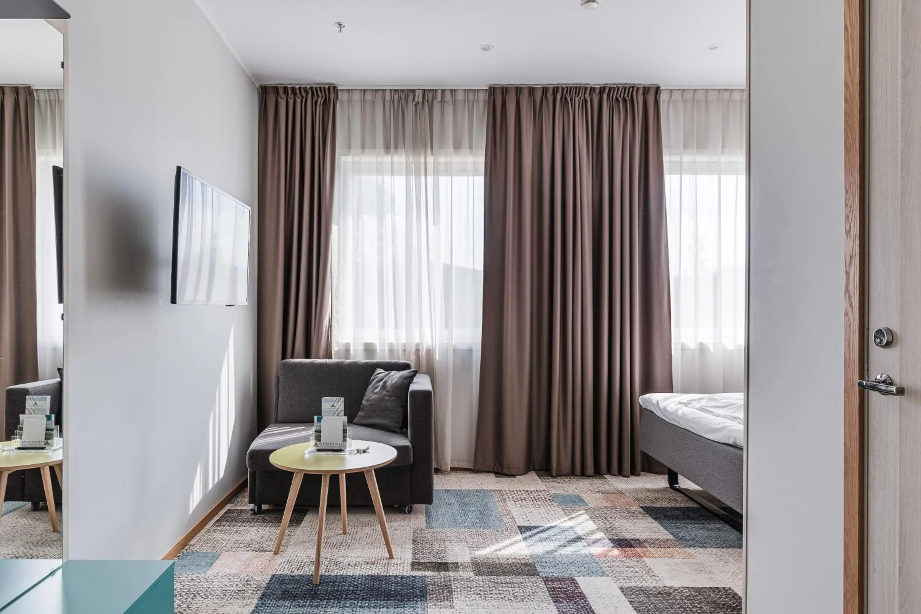 Photo of the whole room, Bed in ArenaHotellet i Uppsala