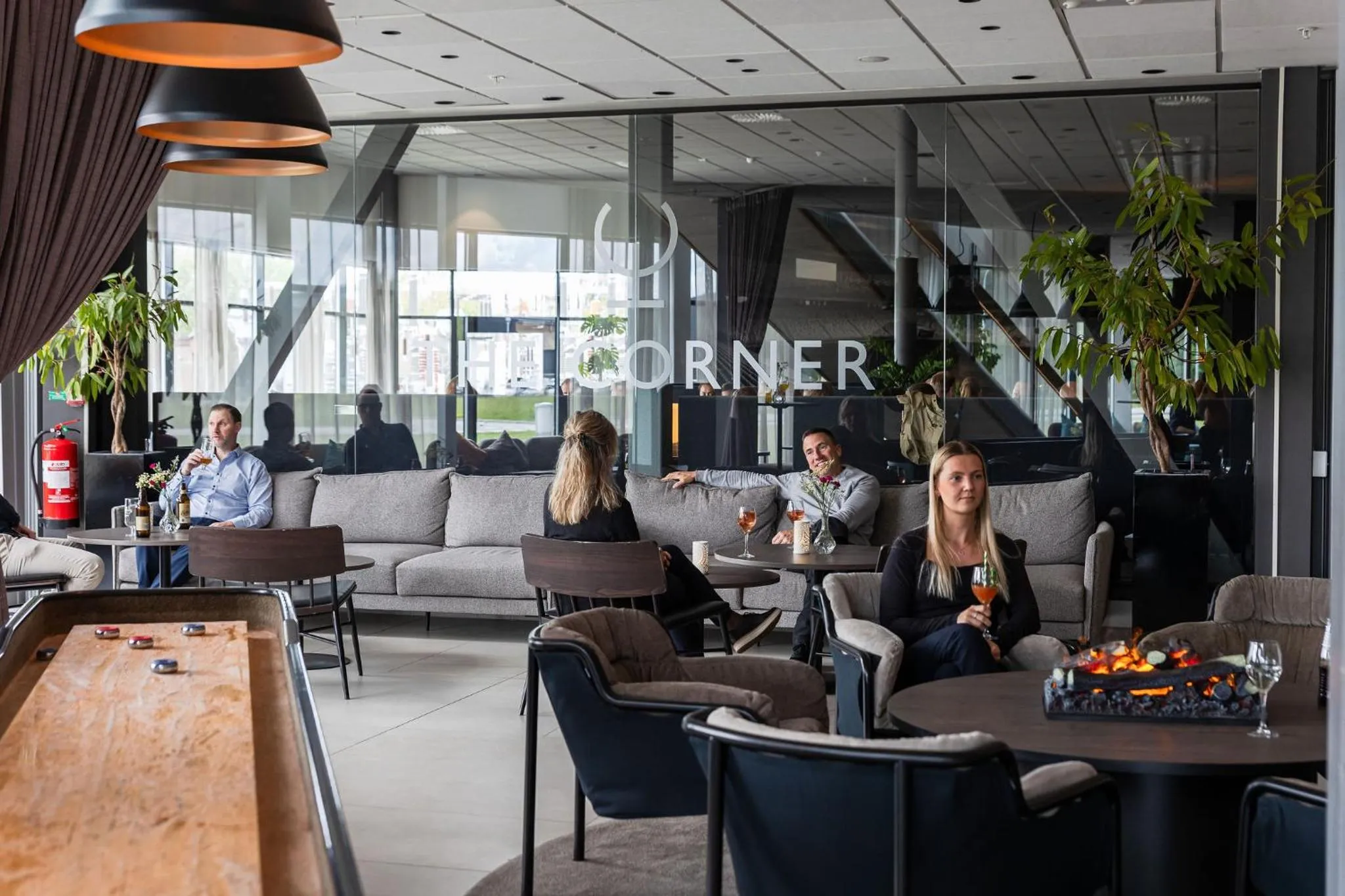 Lounge or bar in ArenaHotellet i Uppsala