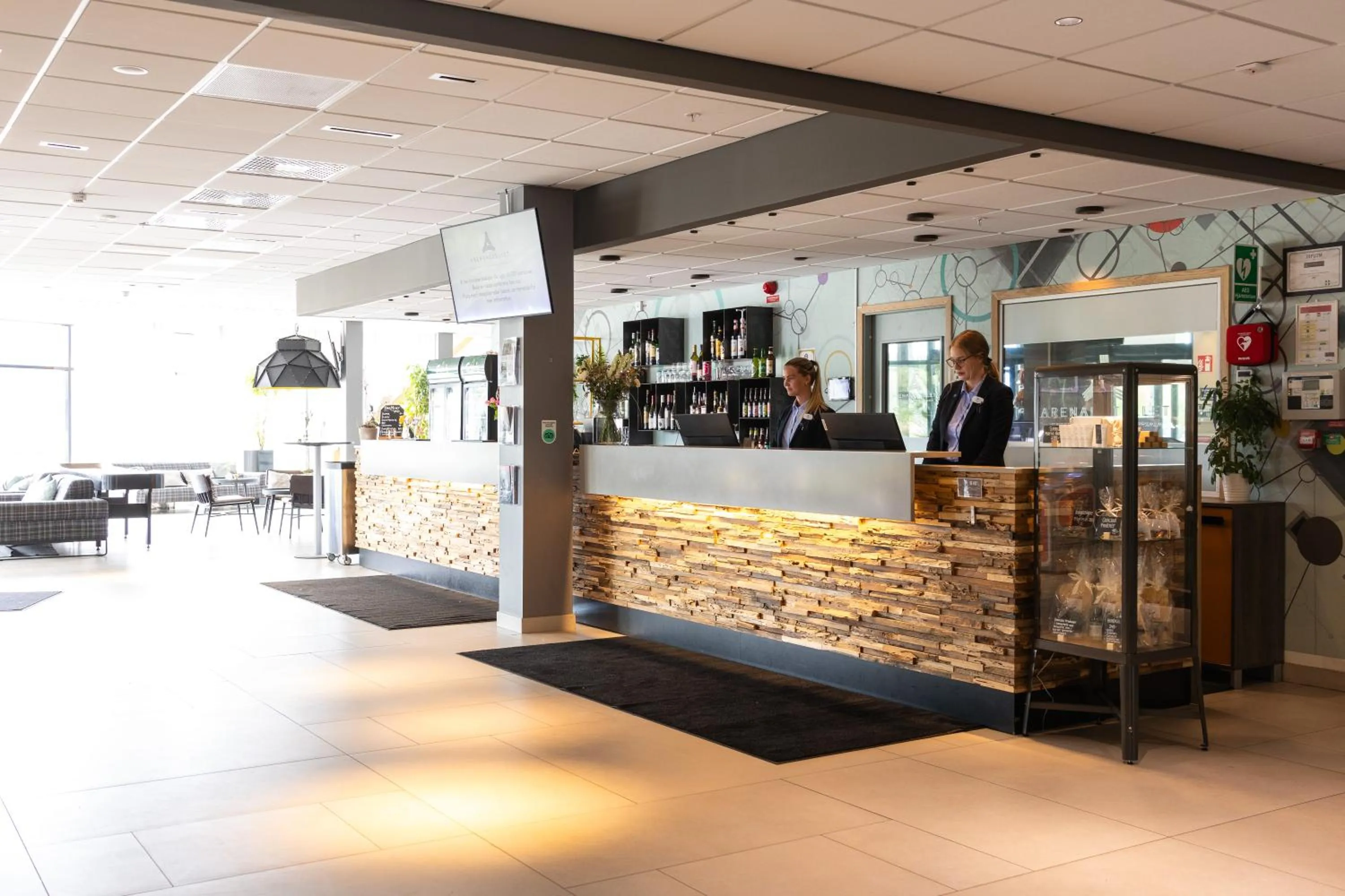 Lobby or reception in ArenaHotellet i Uppsala