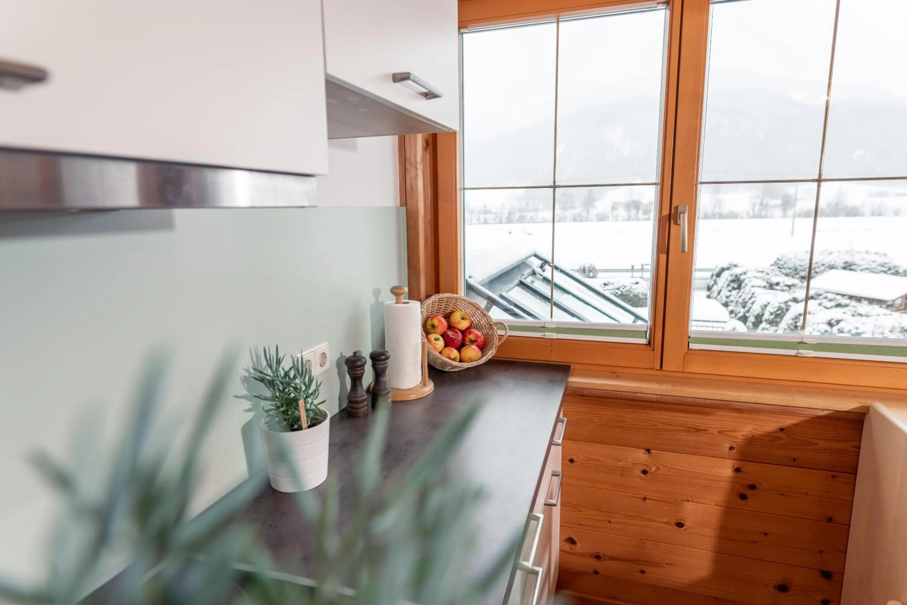 Kitchen or kitchenette in Wellnesshaus Reichelt
