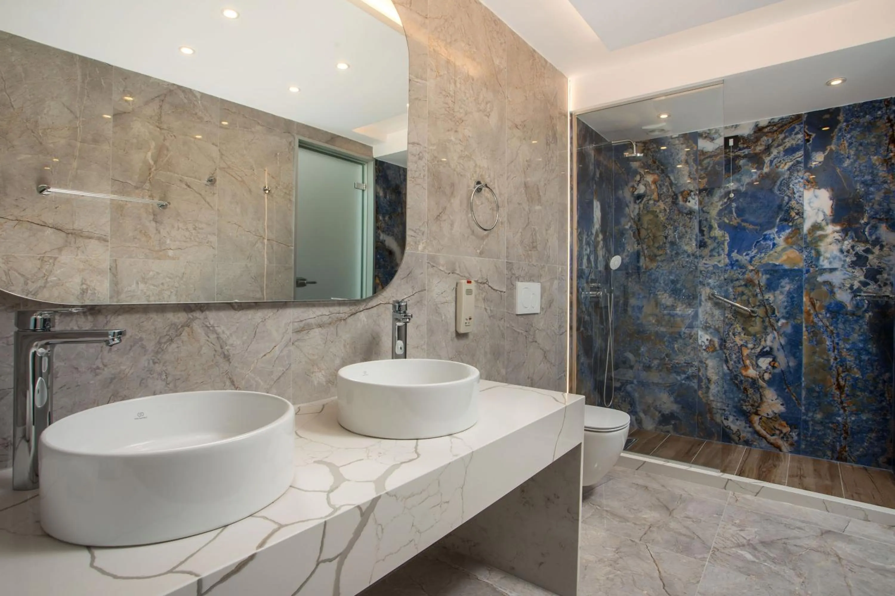 Bathroom in Lindos White Hotel & Suites