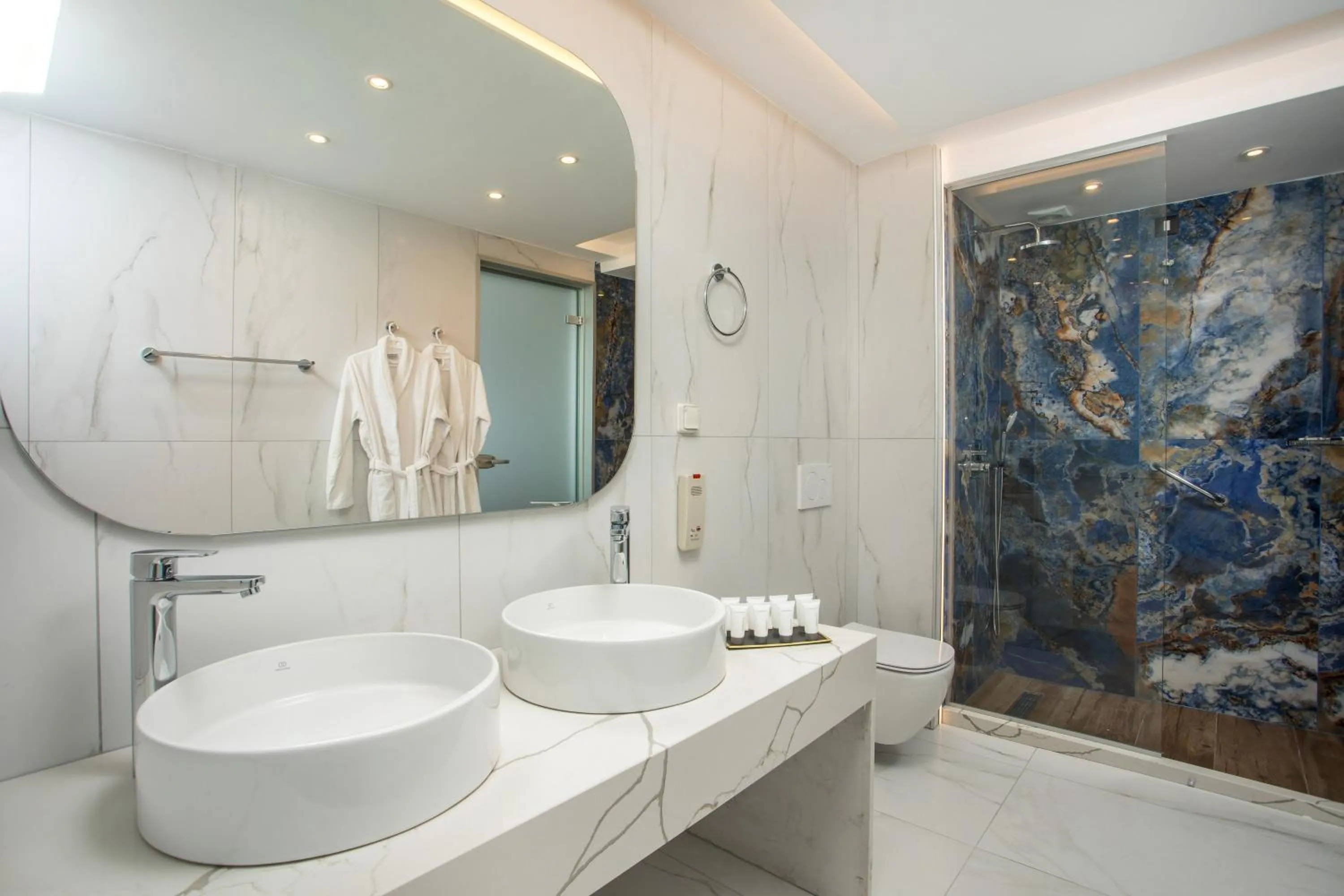 Bathroom in Lindos White Hotel & Suites