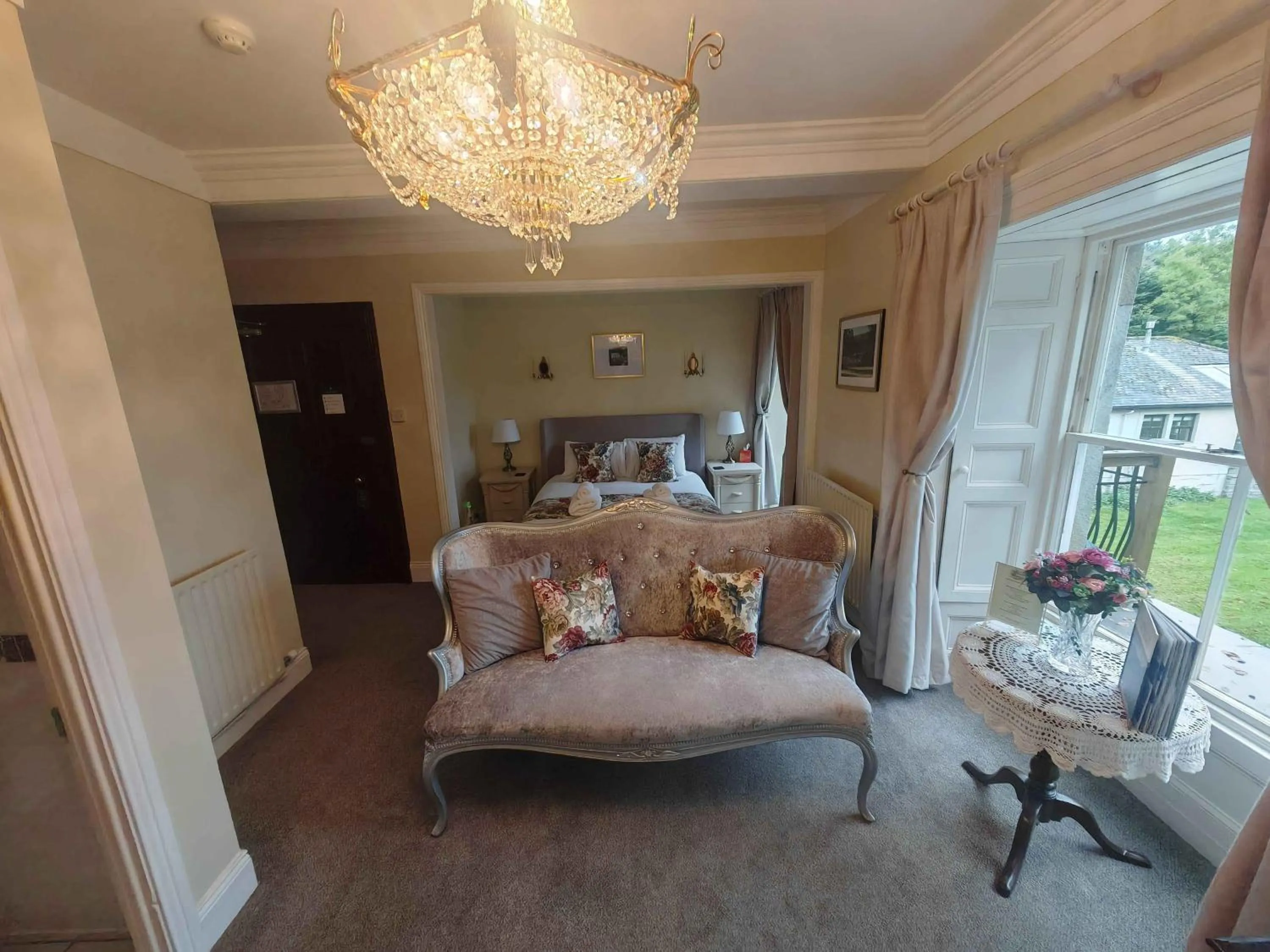 Bedroom in Lovelady Shield Country House Hotel
