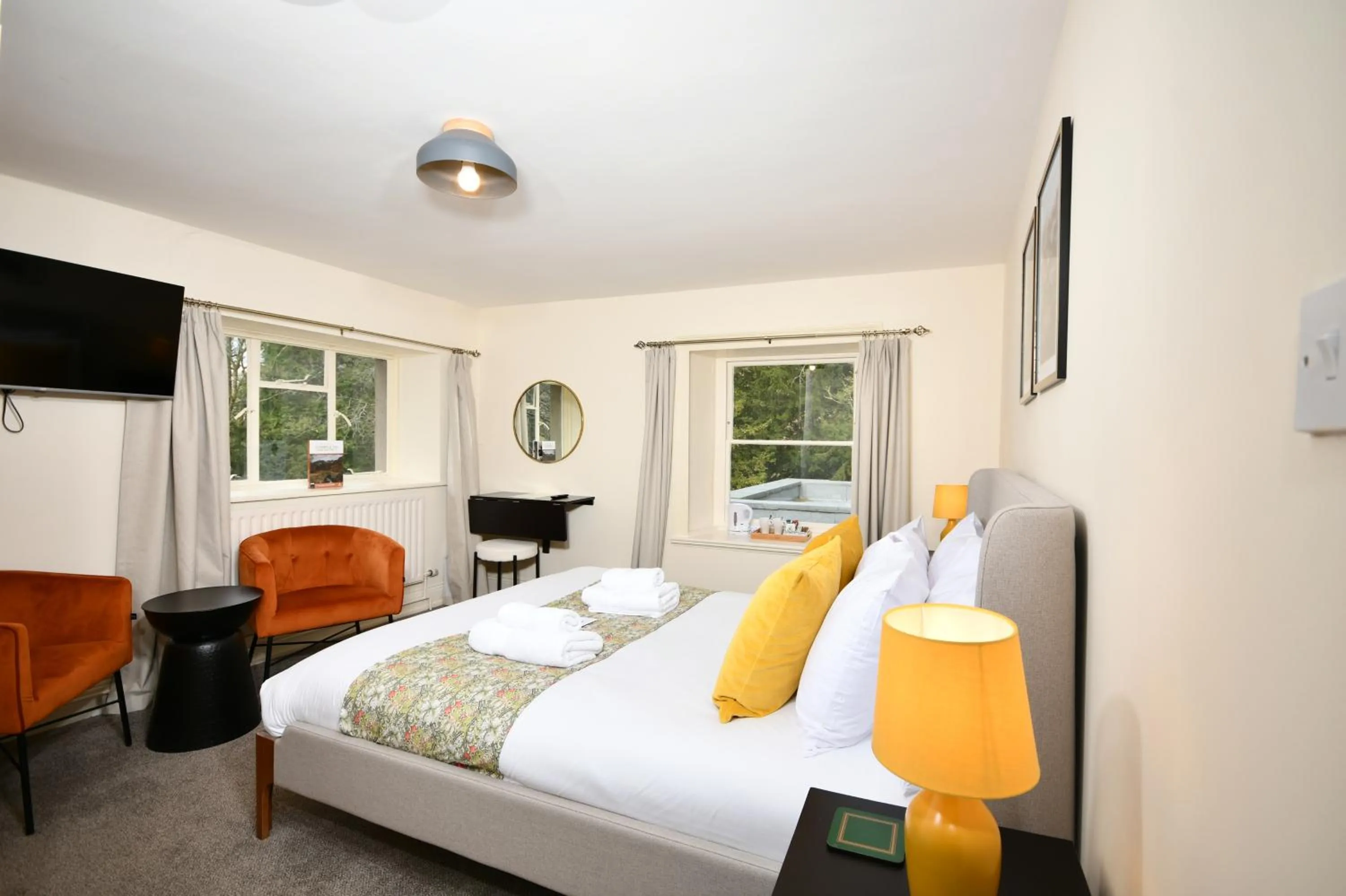 Bed in Lovelady Shield Country House Hotel