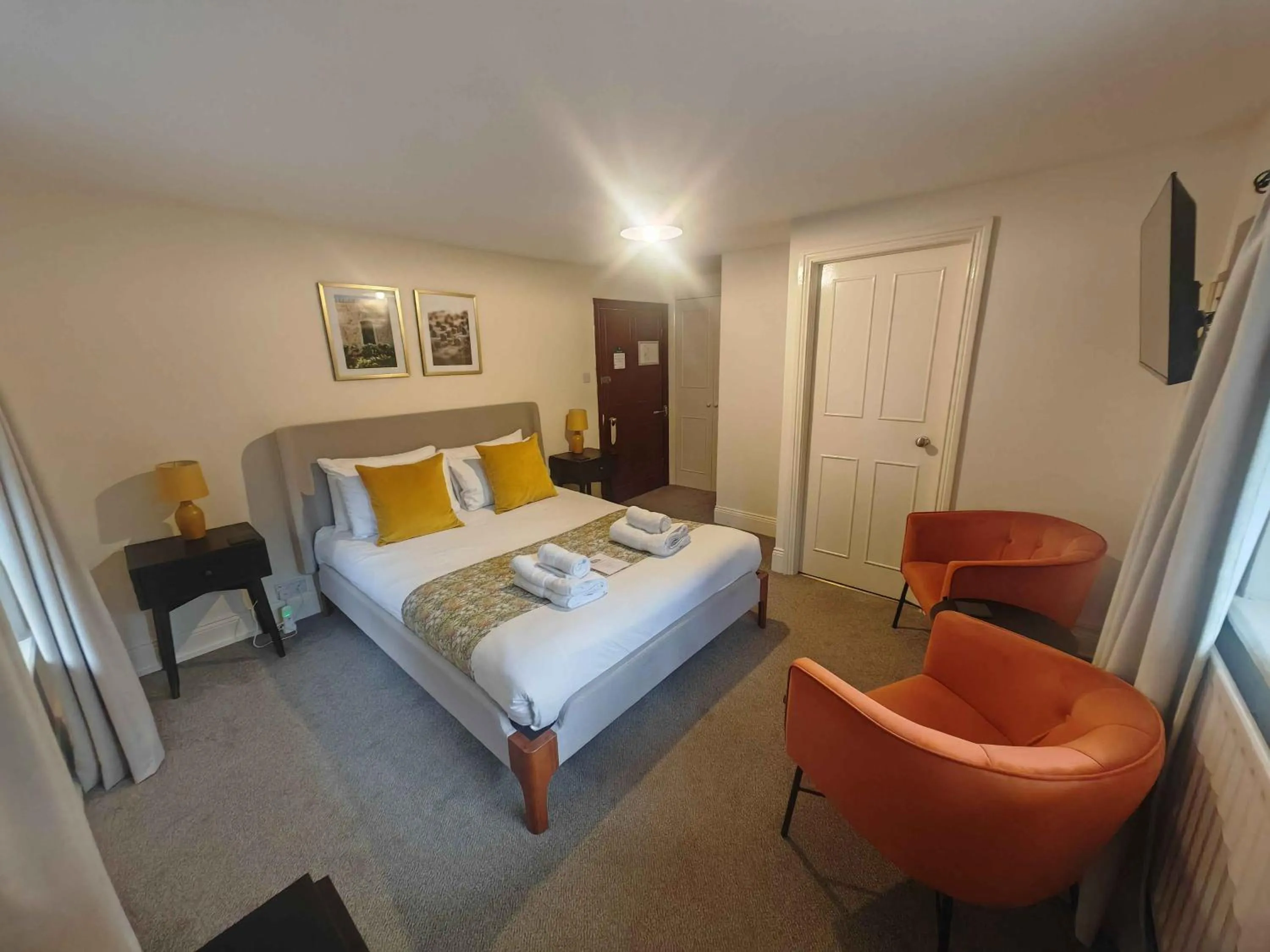 Bed in Lovelady Shield Country House Hotel