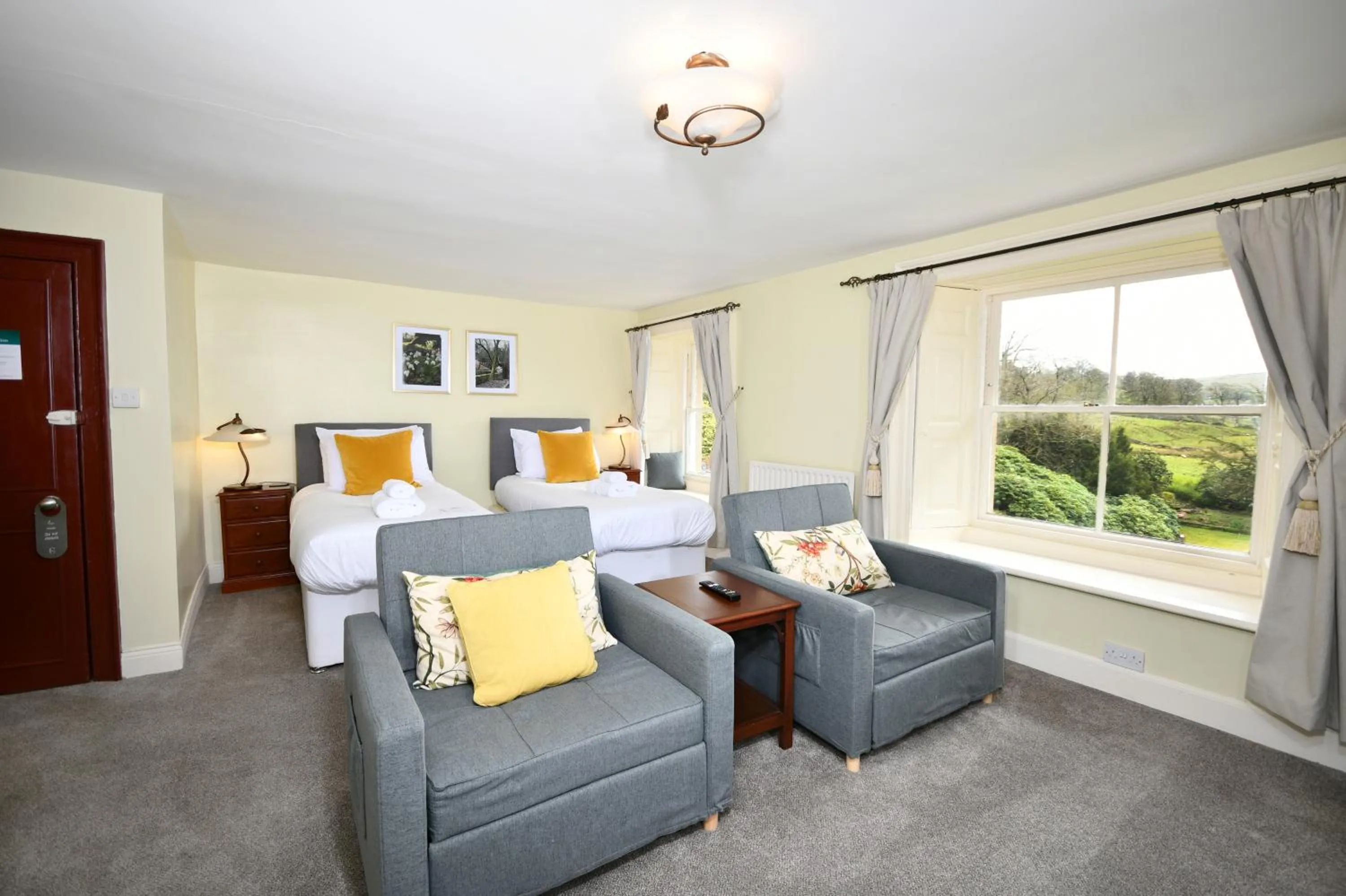 Bedroom in Lovelady Shield Country House Hotel