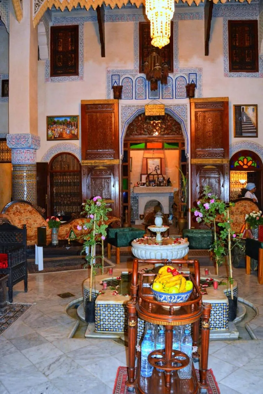 Seating area in Palais AL Firdaous