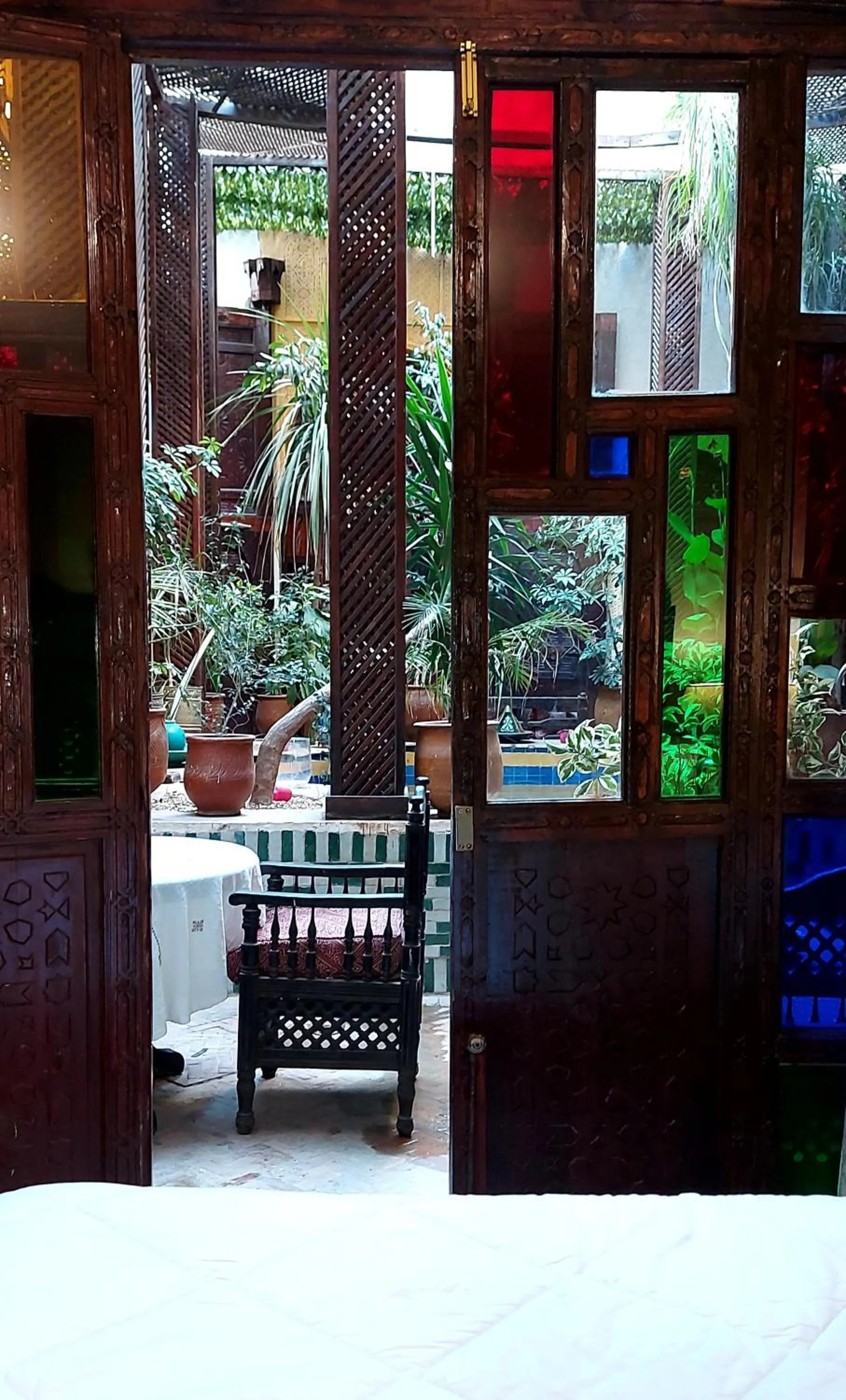 Garden view in Palais AL Firdaous