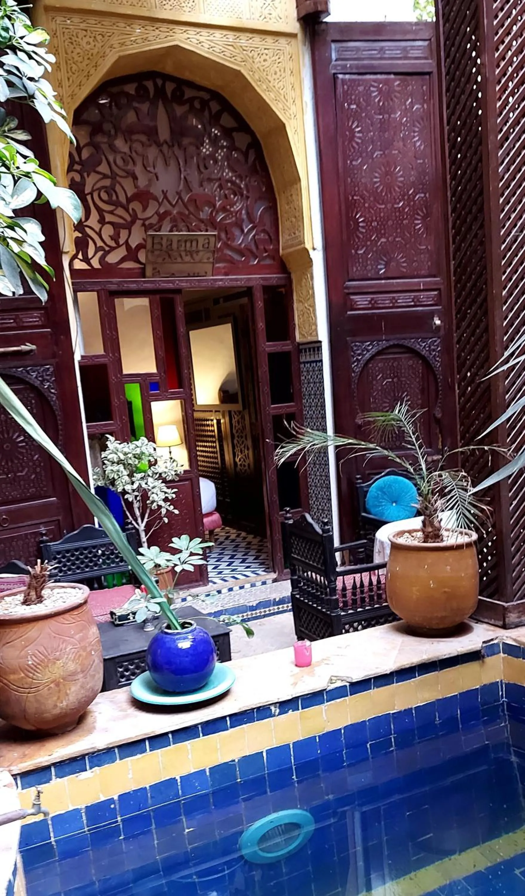 Garden view in Palais AL Firdaous