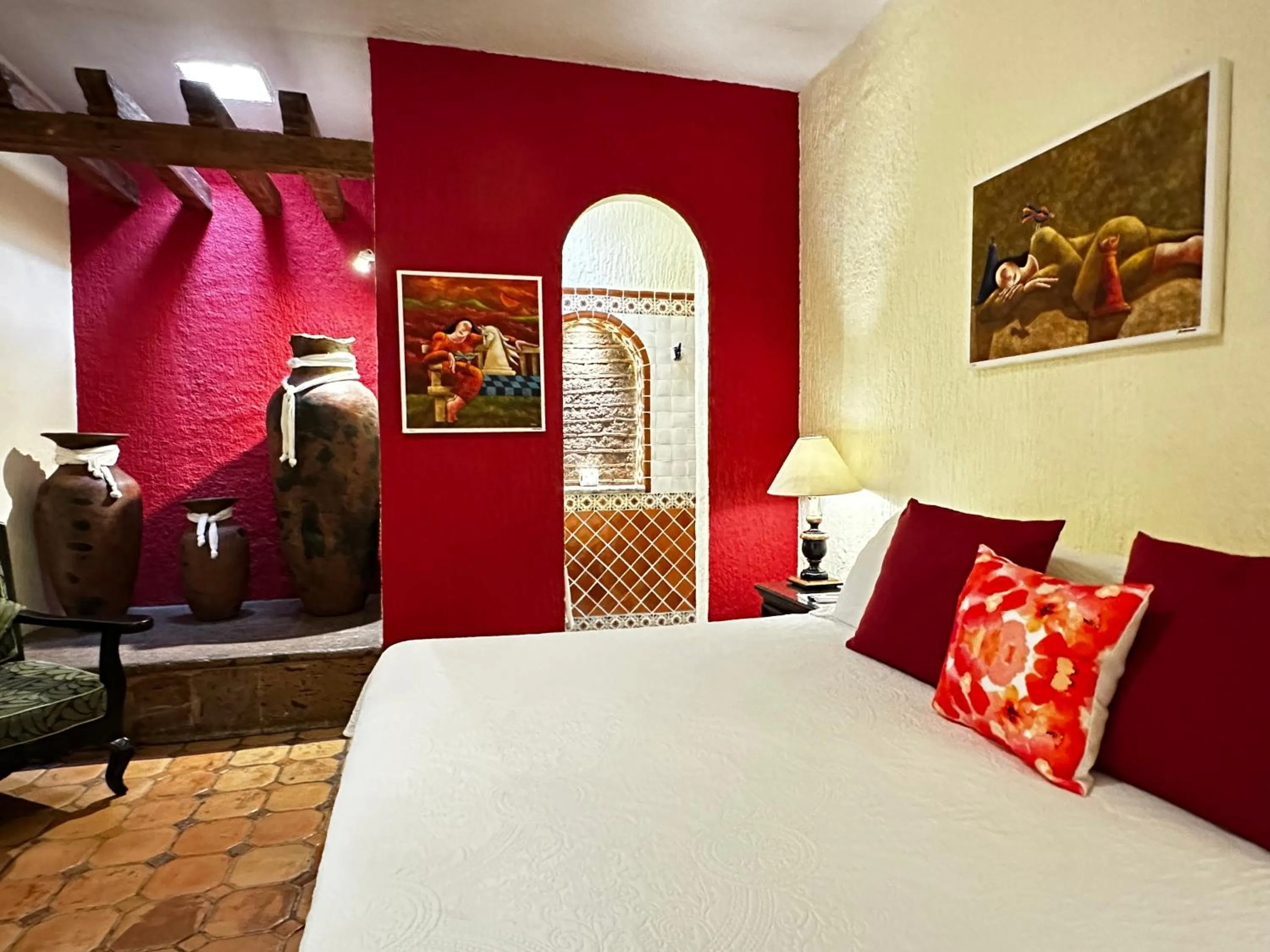 Bedroom, Bed in La Villa del Ensueno Boutique Hotel