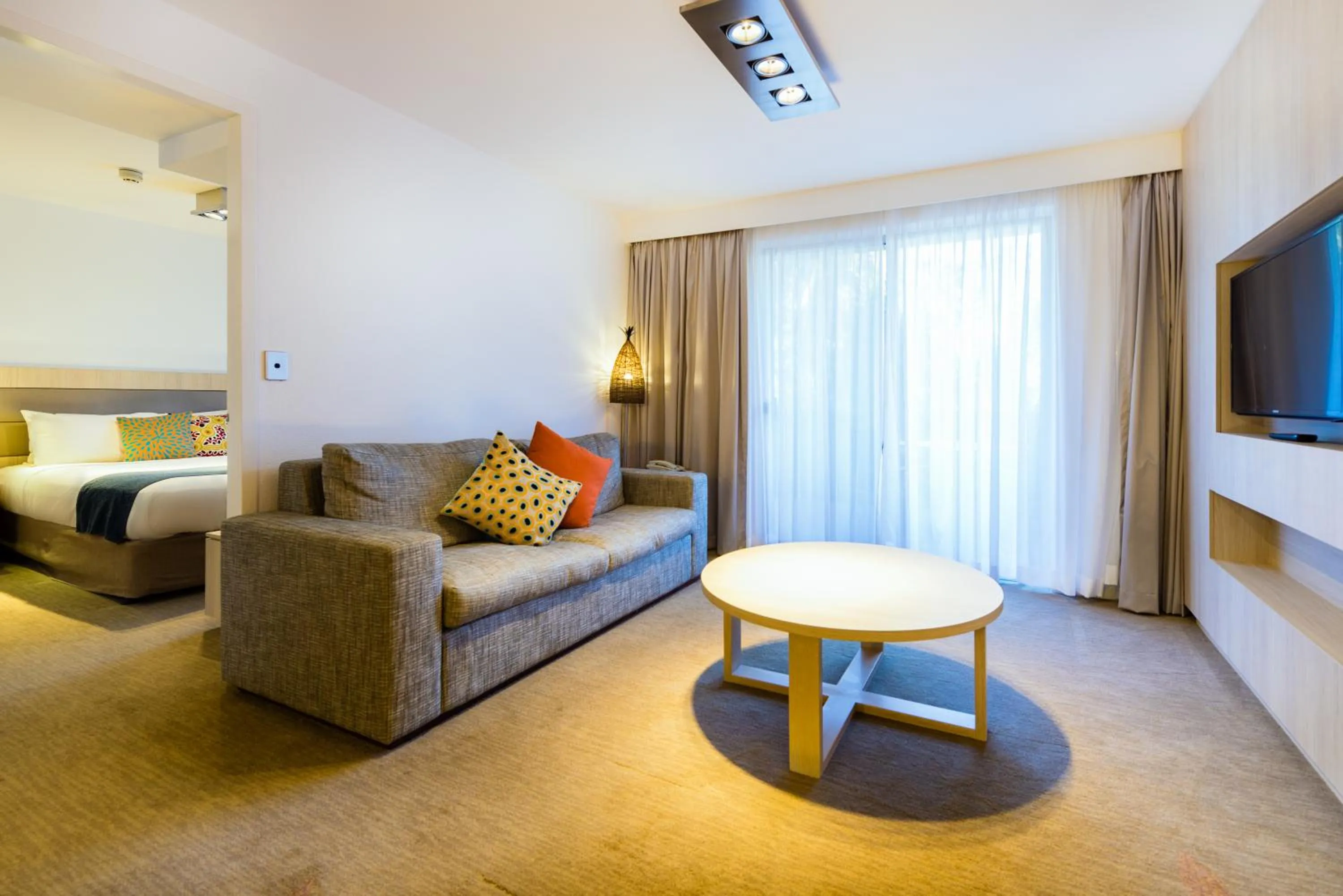 Bed in Emu Walk Apartments