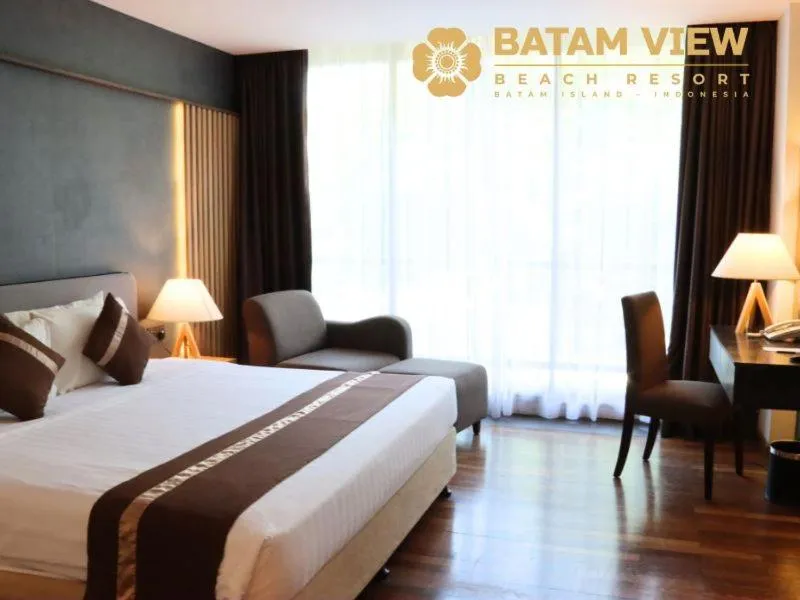 Bed in Batam View Beach Resort