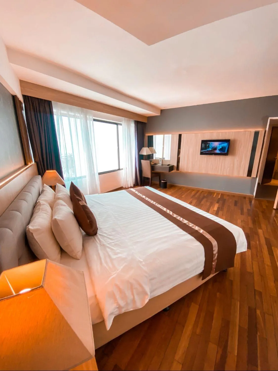 Bed in Batam View Beach Resort